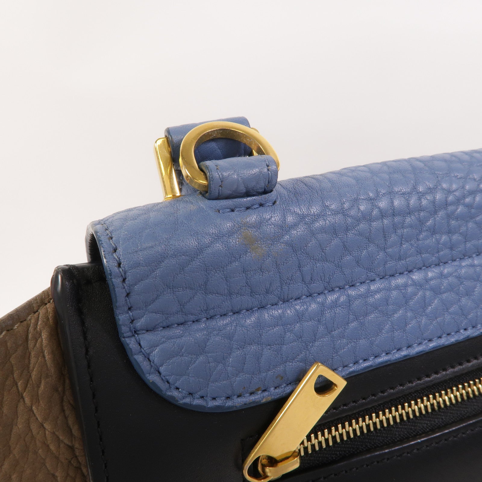 CELINE 牛皮皮革Trapeze手挽肩背兩用袋