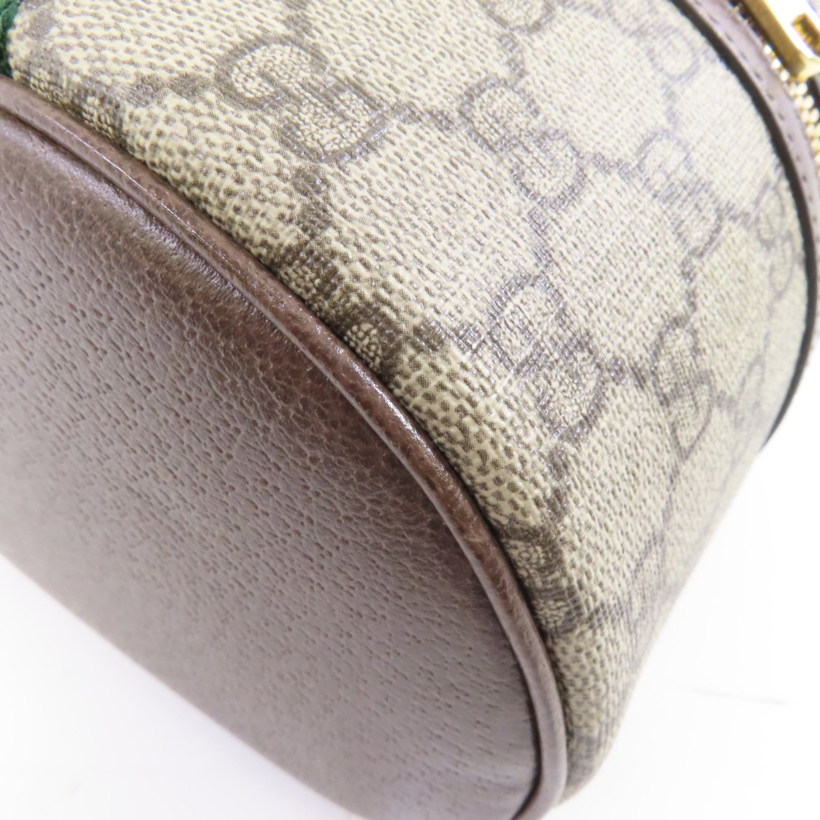 GUCCI 塗層帆布Ophidia Cosmetic Case金扣化妝袋啡色