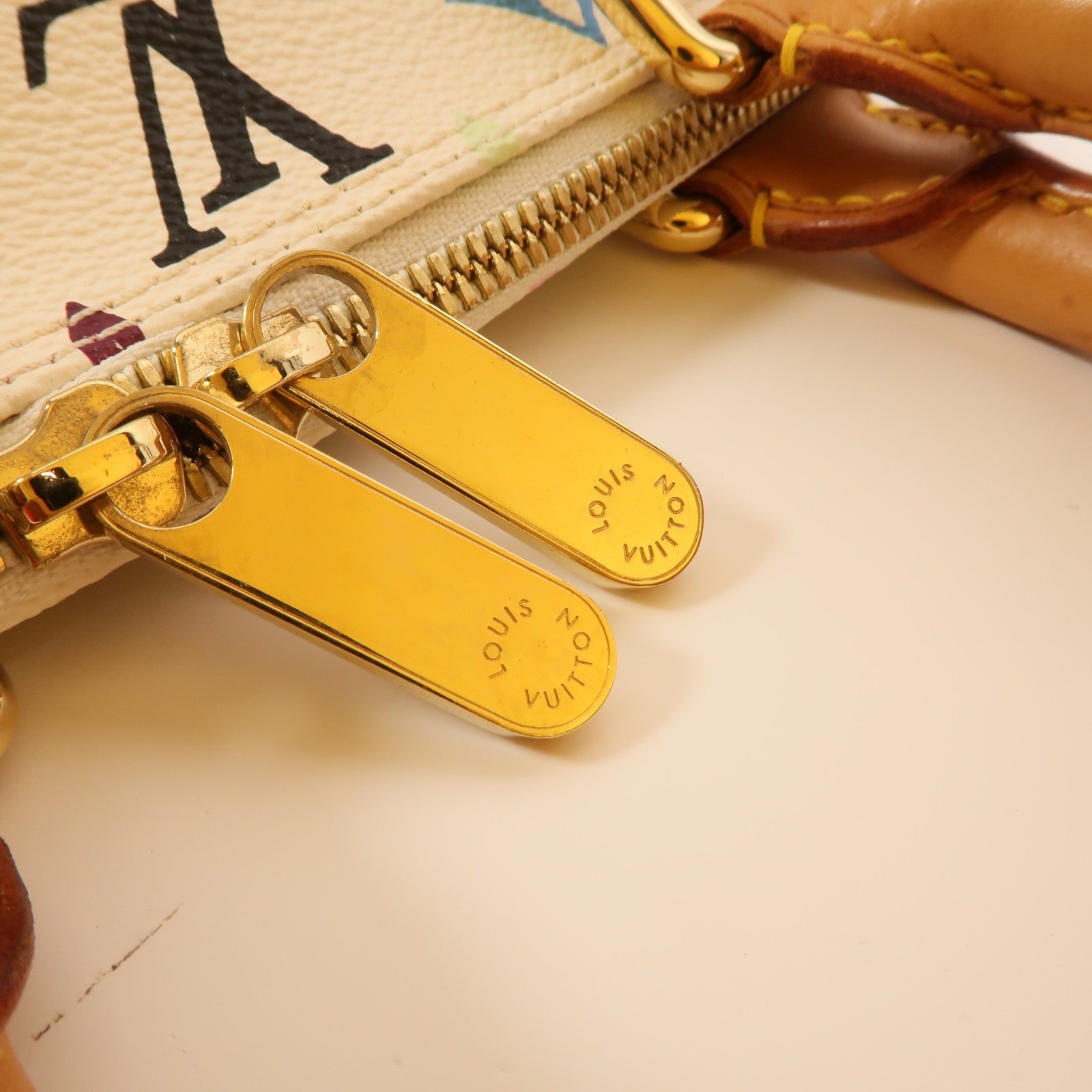 LOUIS VUITTON Monogram Multicolore Alma PM金扣手挽袋