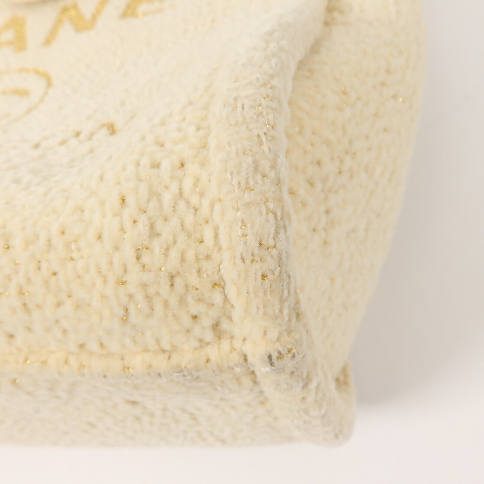 CHANEL Lurex Boucle Deauville Tote Mini鏈帶手挽袋