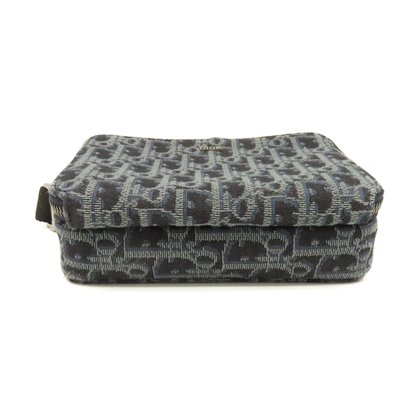 Dior 【激減優惠】帆布Oblique Jacquard Shoulder Bag肩背袋寶藍色