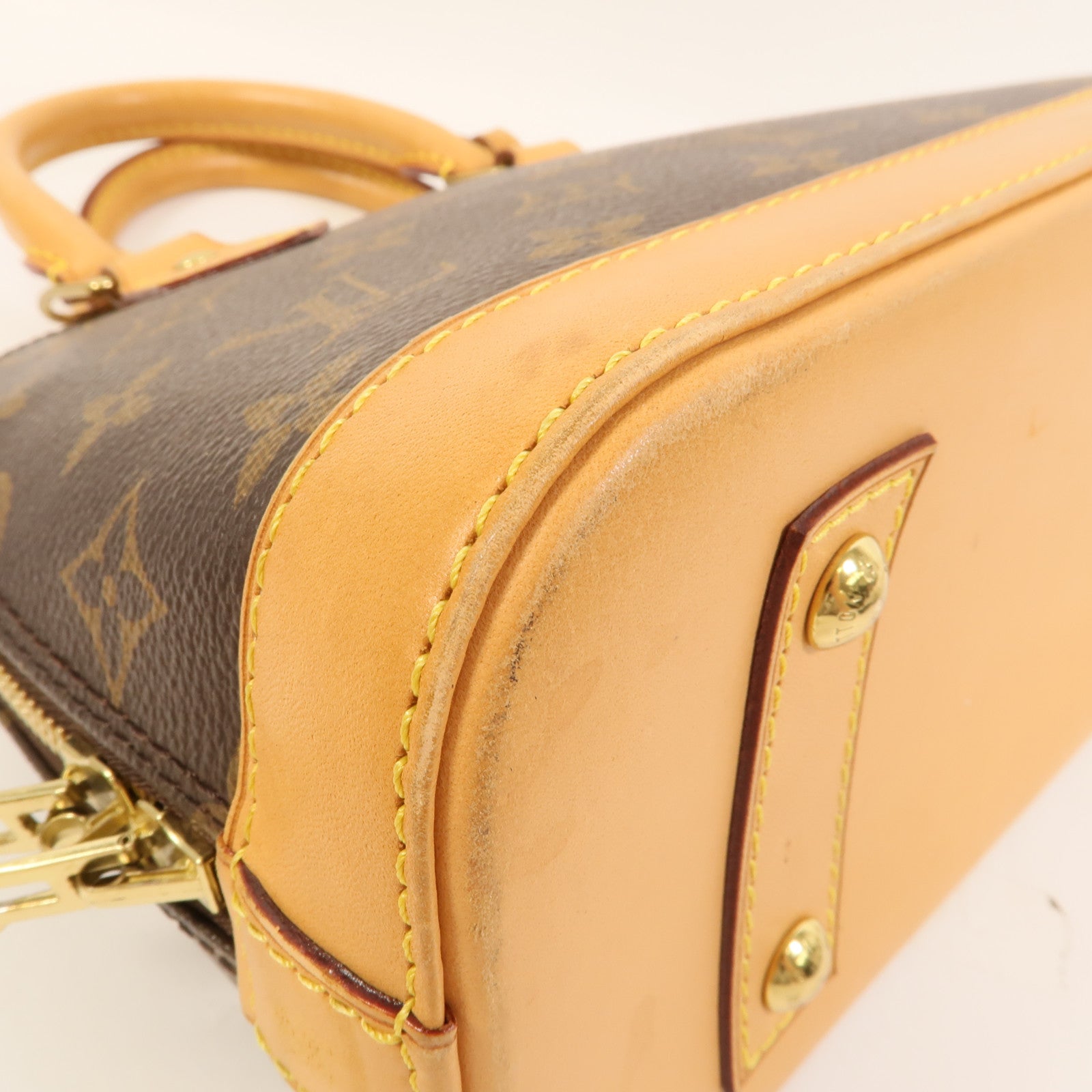 LOUIS VUITTON Monogram Alma BB金扣手挽肩背兩用袋