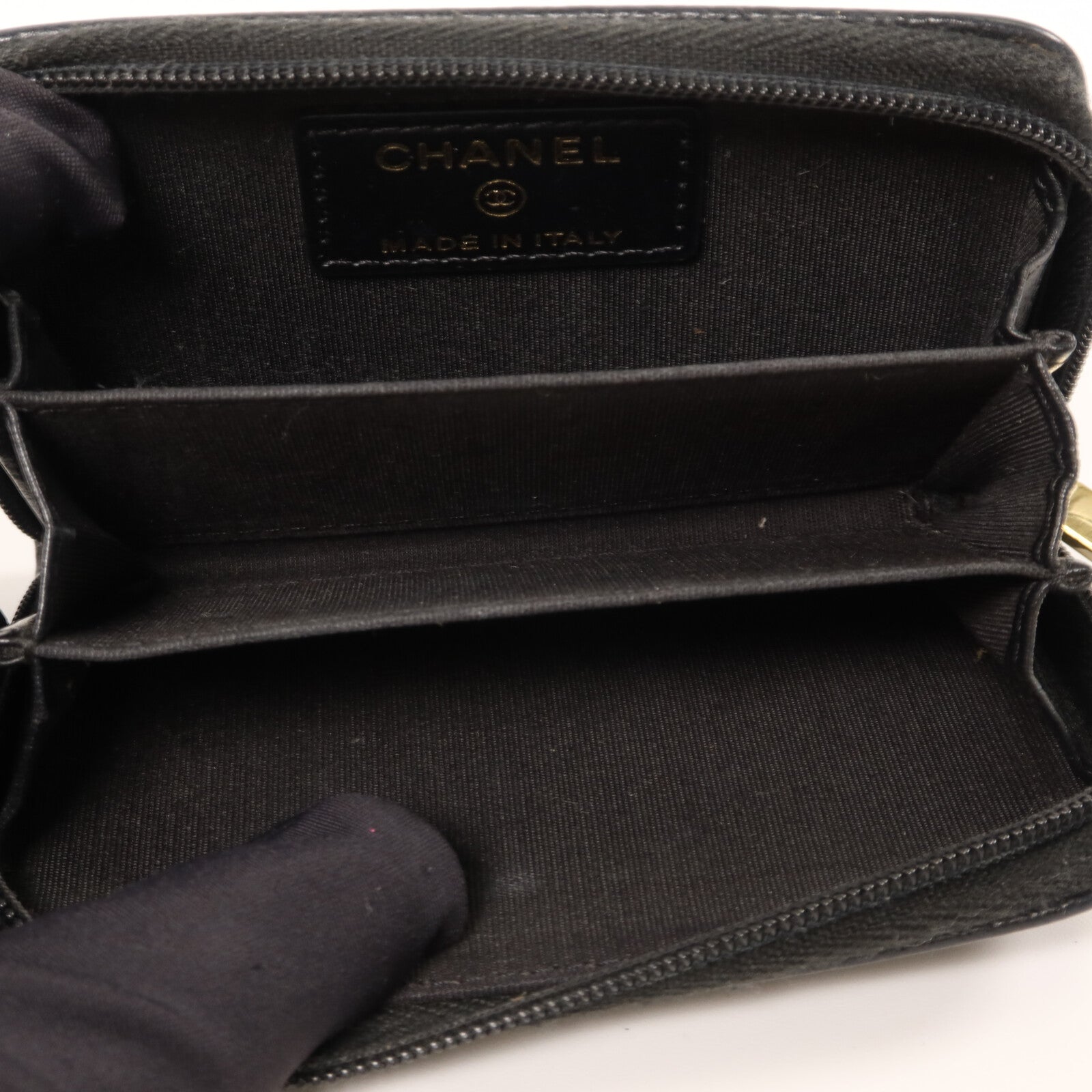 CHANEL 牛皮皮革Zipper Card Case卡片套