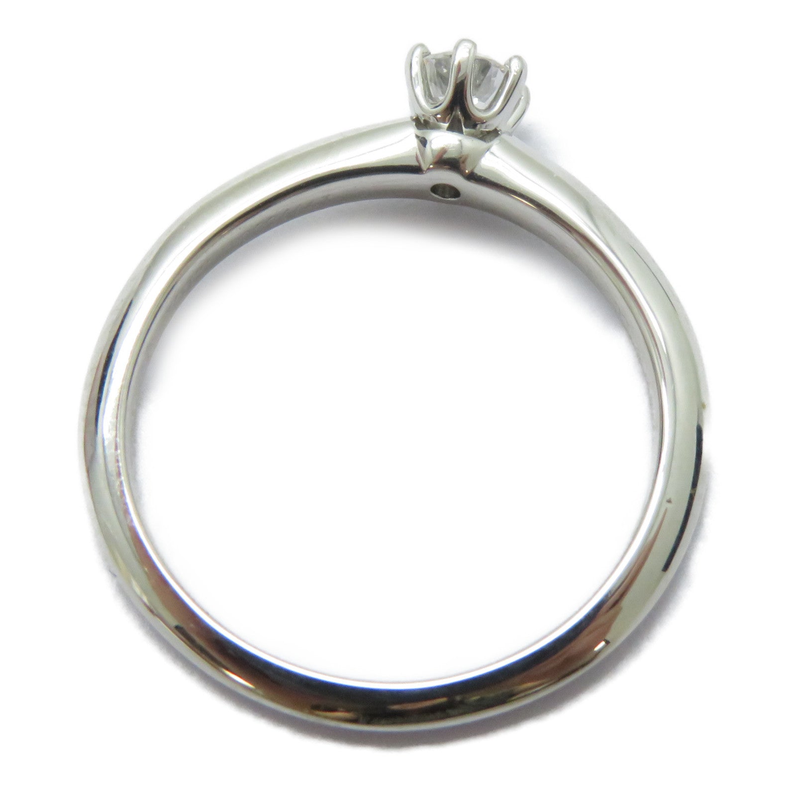 TIFFANY＆CO 950鉑金Solitaire Diamond Ring鑽石戒指US#6
