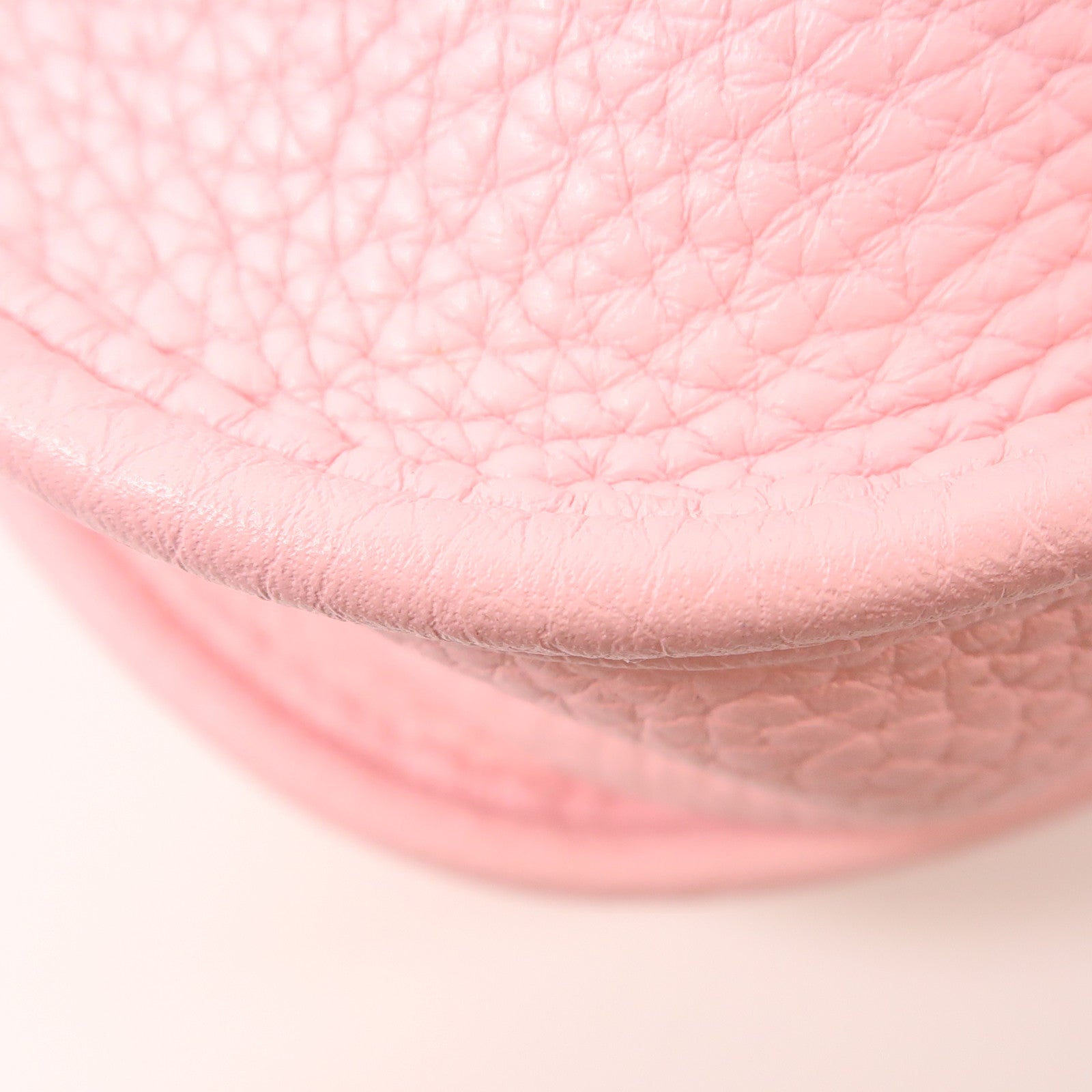HERMES Clemence皮革Evelyne GM銀扣肩背袋Rose Sakura粉紅色