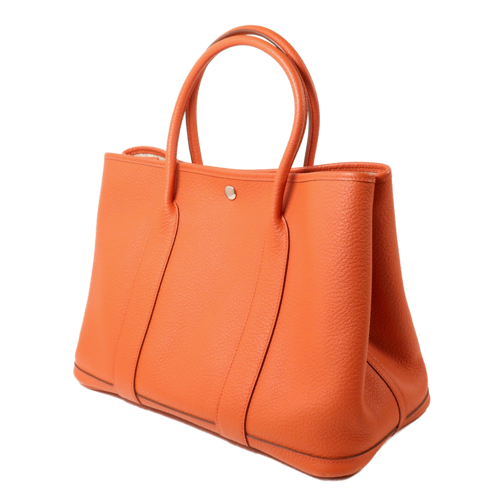 HERMES Country皮革Garden Party PM手挽袋Sanguine
