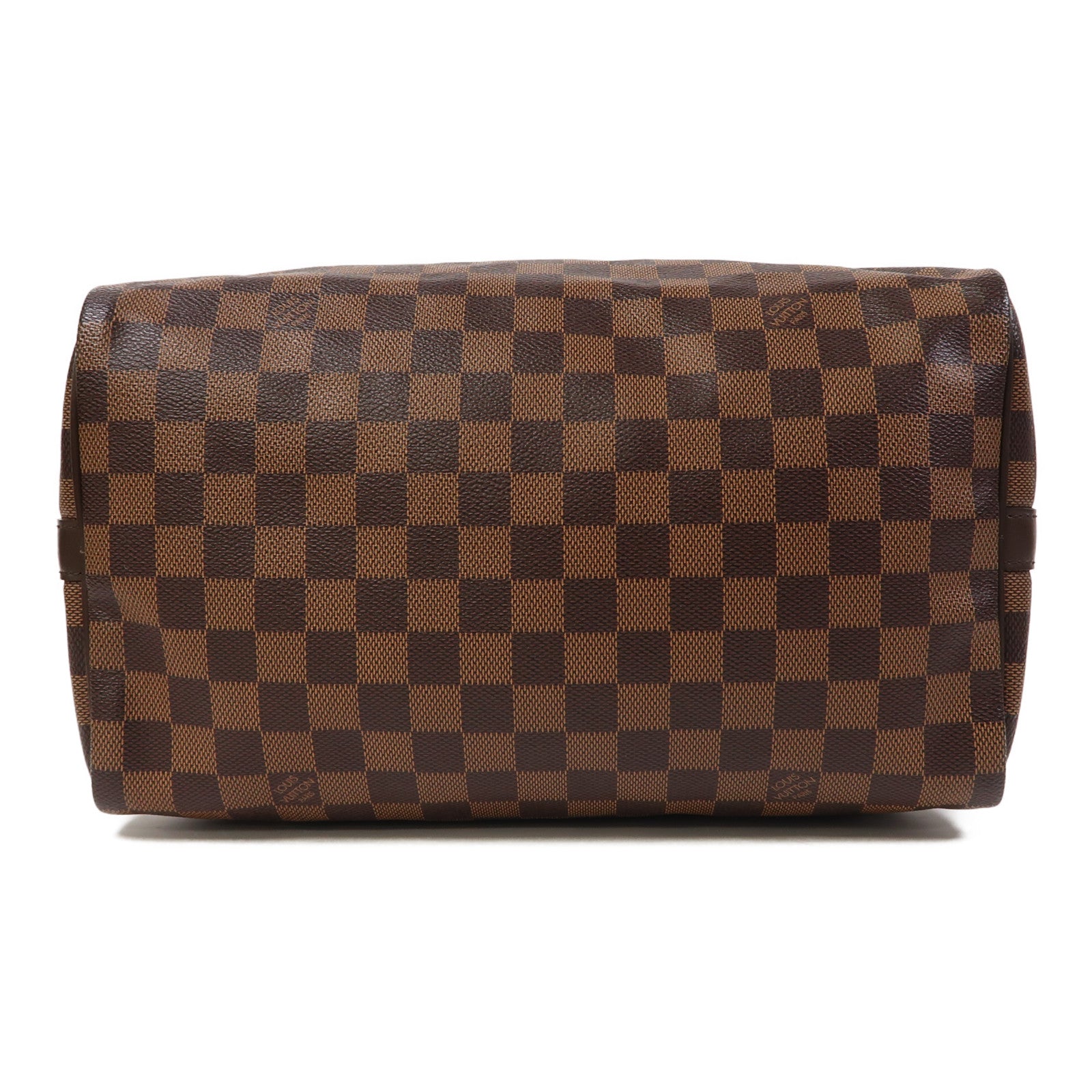 LOUIS VUITTON Damier Ebene Speedy 30金扣手挽肩背兩用袋啡色