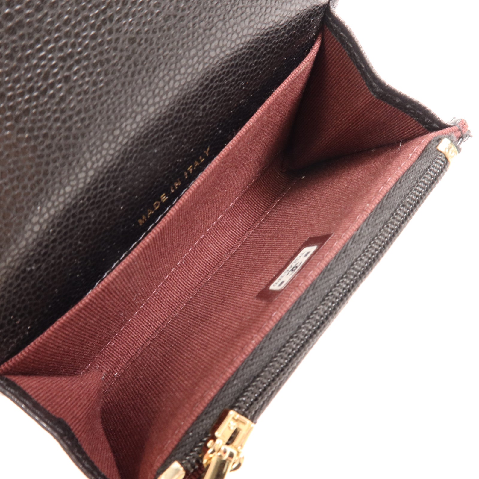 CHANEL 牛皮皮革Card Case金扣卡片套
