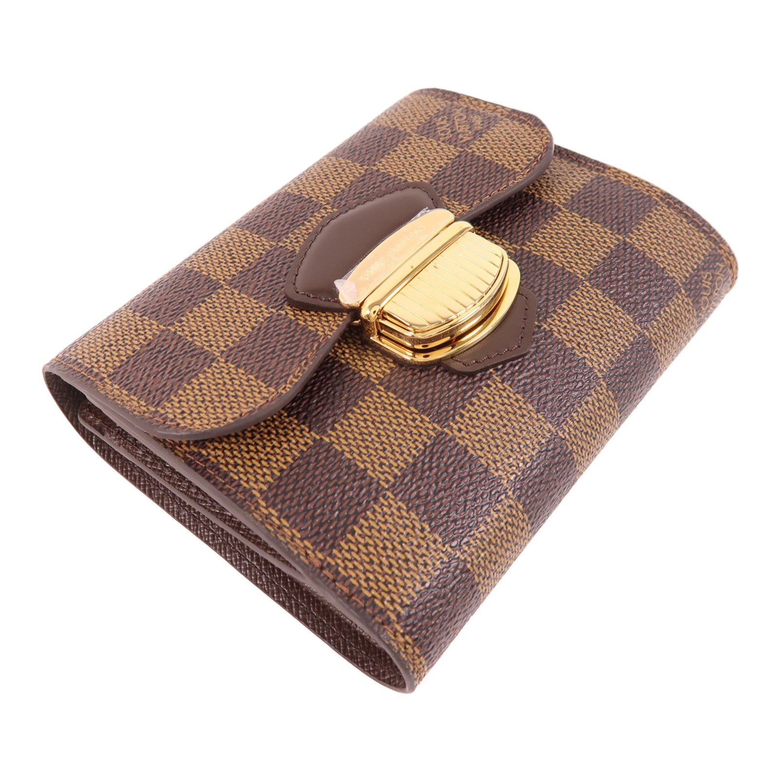 LOUIS VUITTON LV GHW Joey Wallet N60034 Damier Brown
