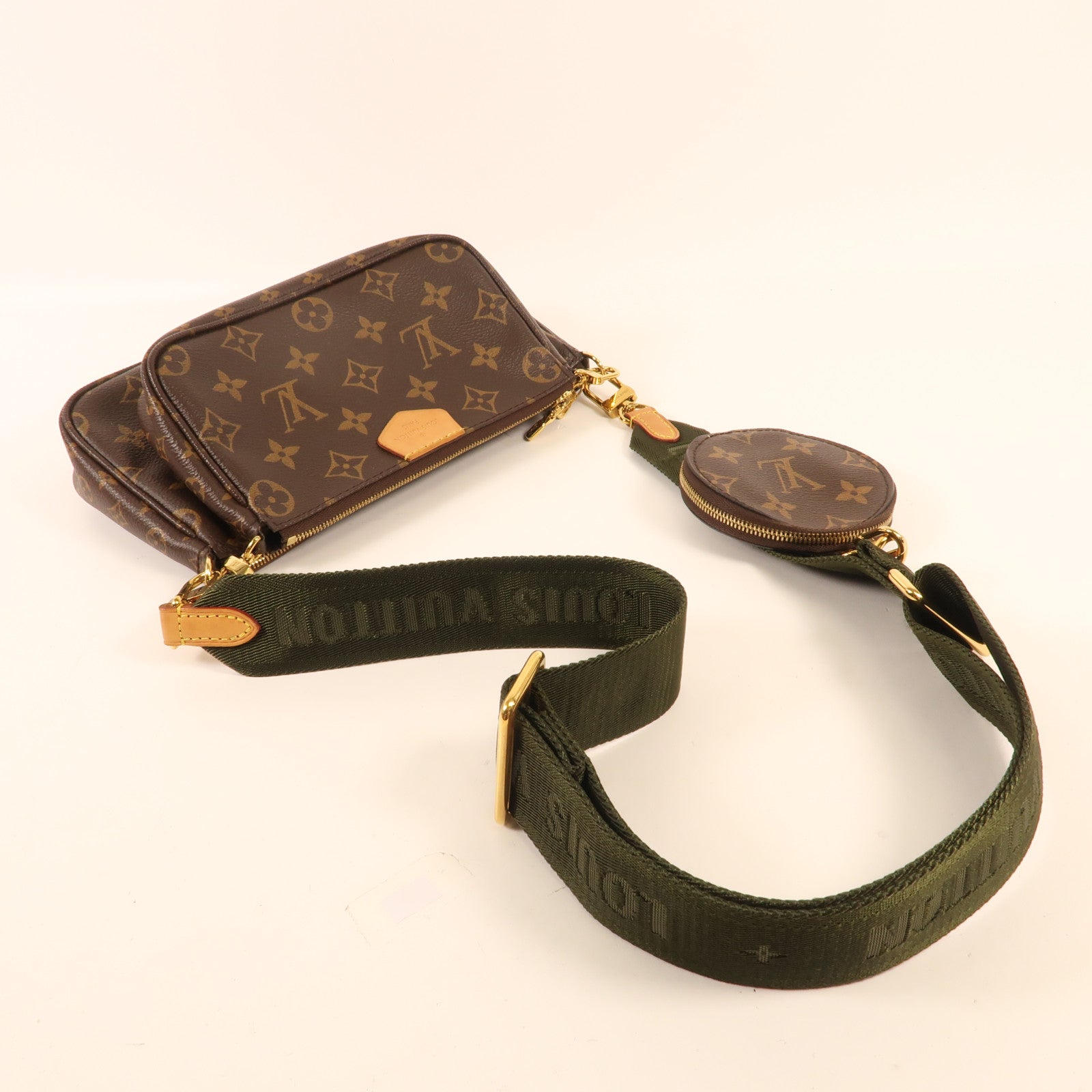 LOUIS VUITTON Monogram Multi Pochette Accessoires金扣肩背袋