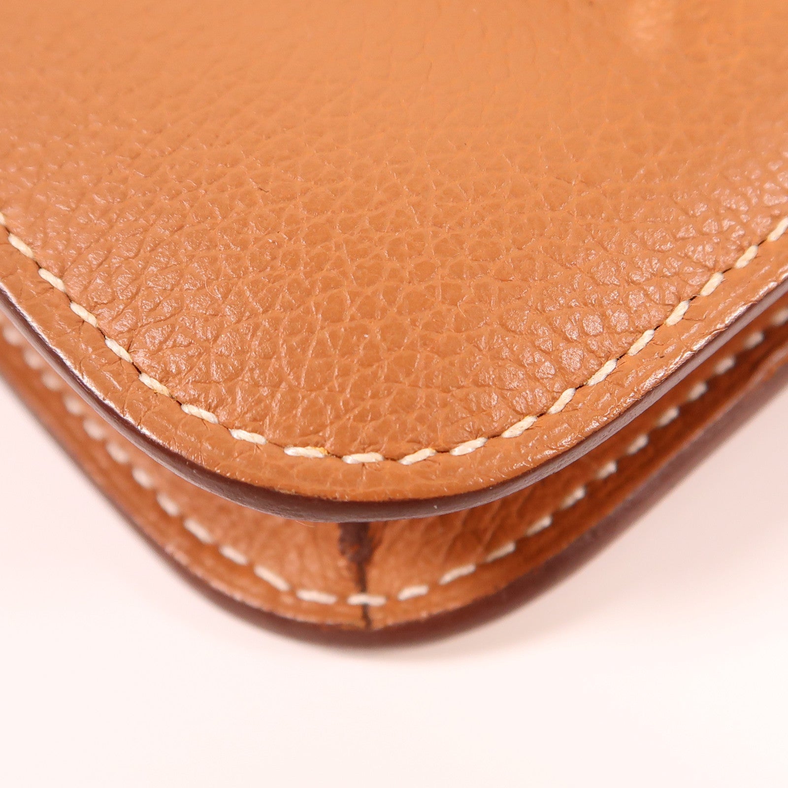 HERMES 【激減優惠】皮革Constance Slim銀扣手拿包