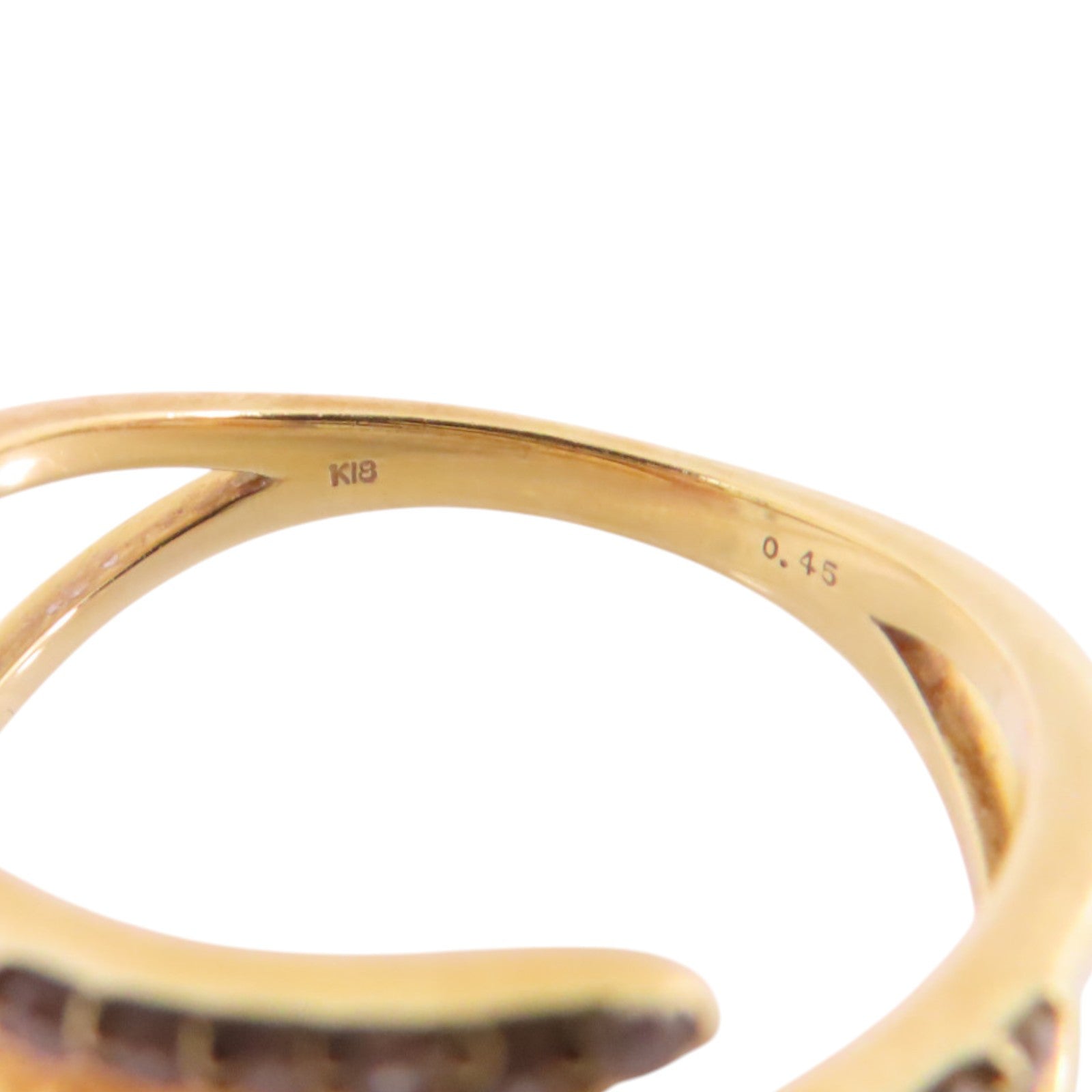 JEWELRY 18K黃金/鑽石Diamond Ring戒指US#6.25