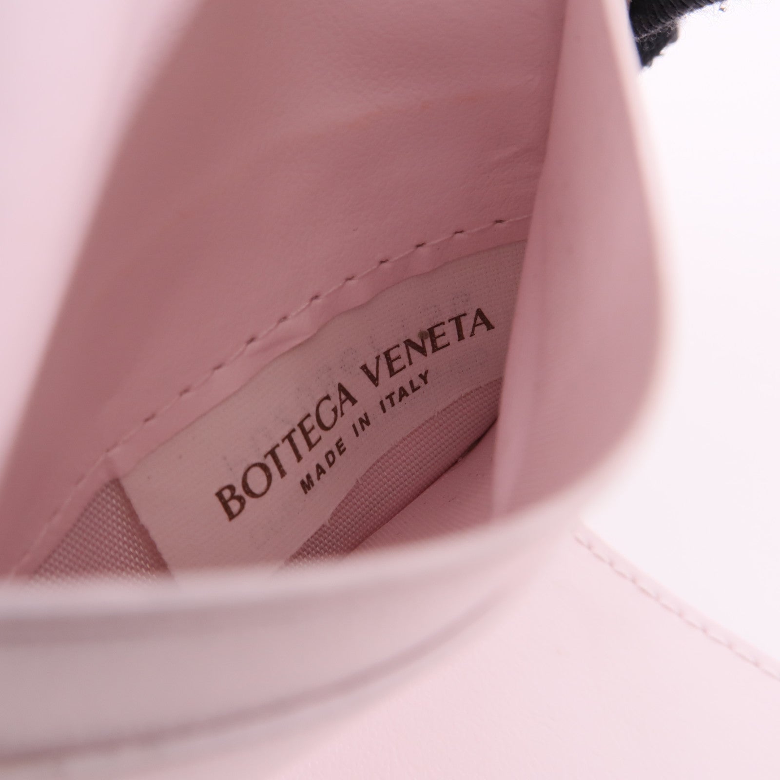 BOTTEGA VENETA 織紋皮革Wallet金扣錢包粉紅色