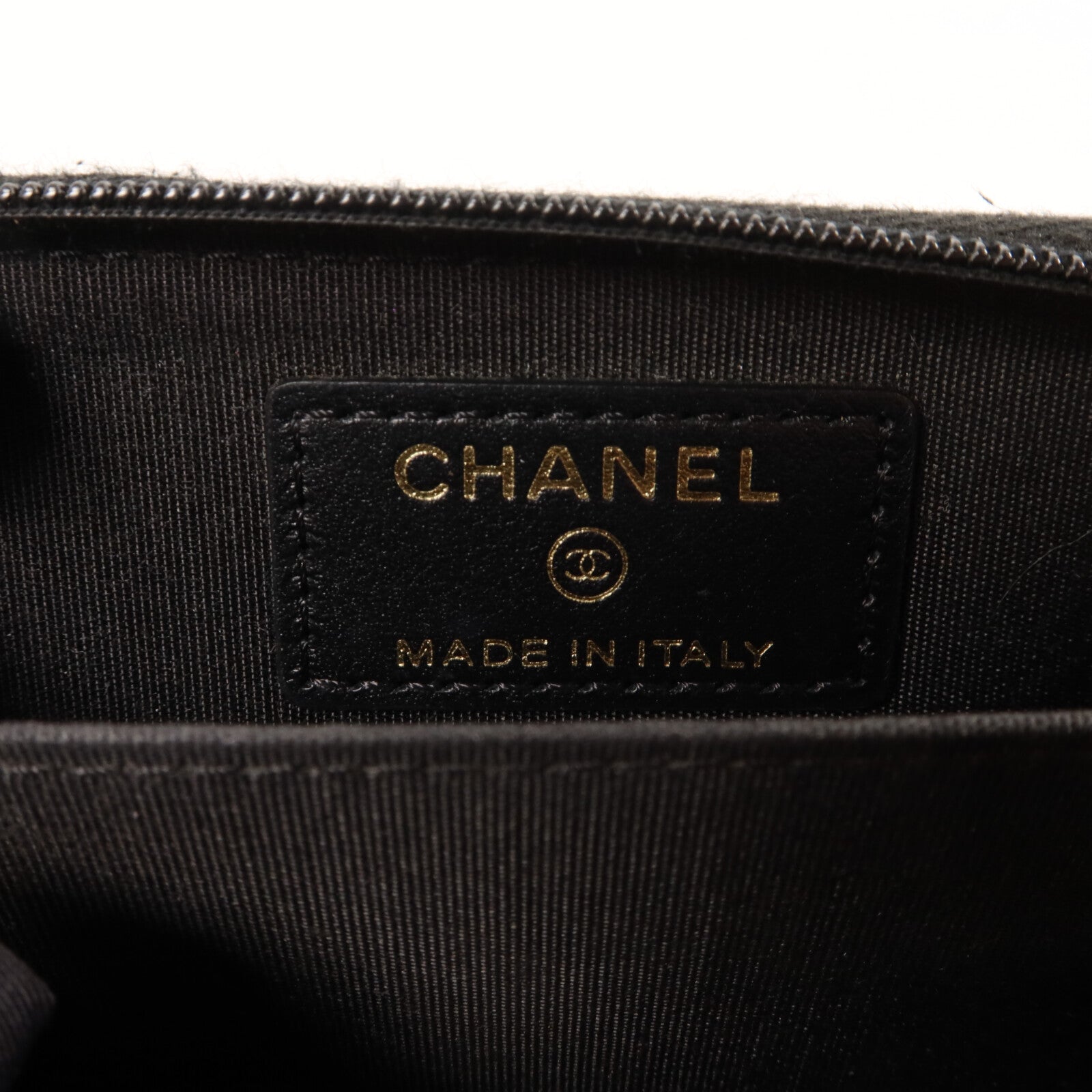 CHANEL 牛皮皮革Zipper Card Case卡片套