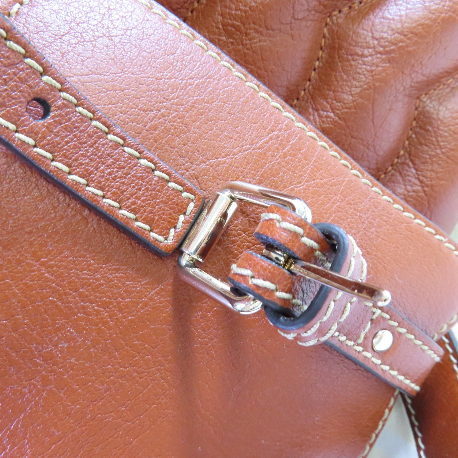 Chloe 【激減優惠】牛皮皮革Edith Satchel 2Way Shoulder Bag金扣手挽肩背兩用袋啡色