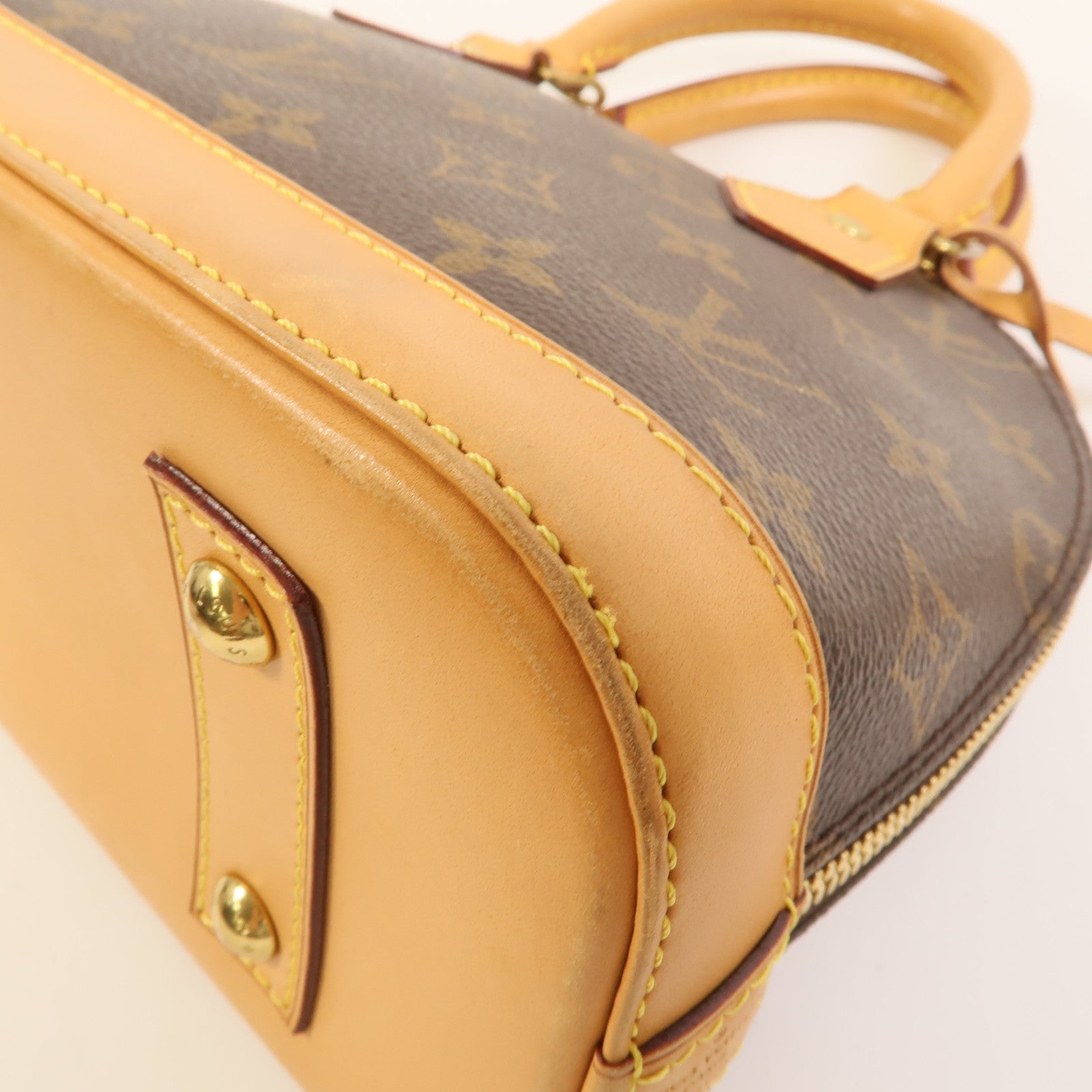 LOUIS VUITTON Monogram Alma BB金扣手挽肩背兩用袋