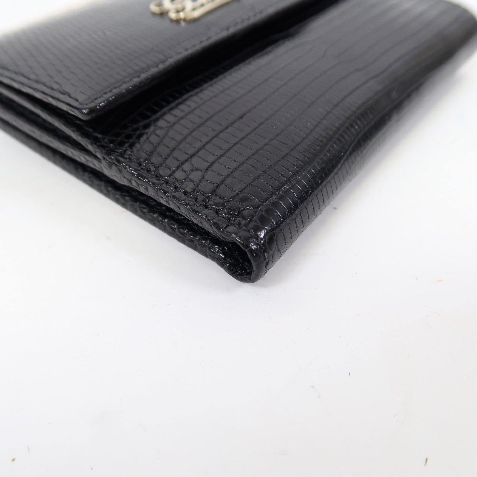 GUCCI 牛皮皮革Wallet金扣錢包黑色