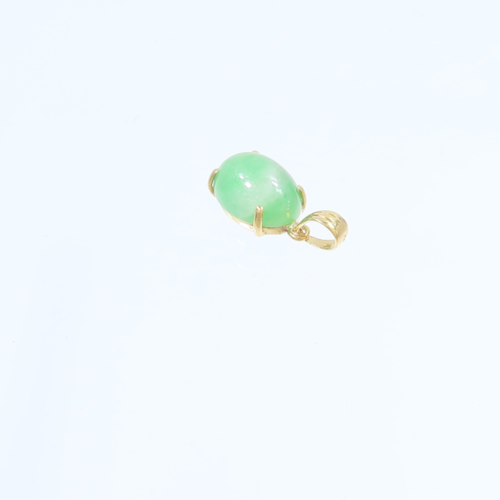 JEWELRY 18K黃金Jade Pendant Top翡翠吊墜