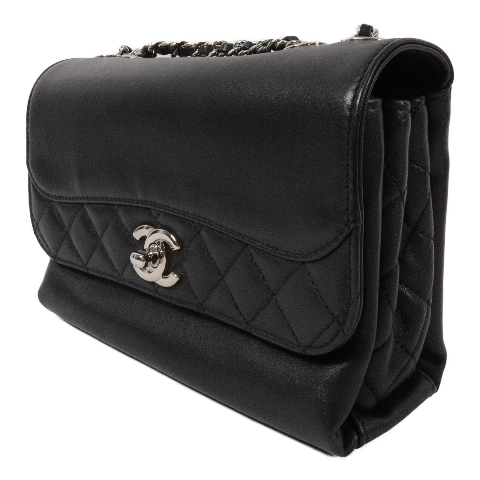 CHANEL 羊皮皮革Chain Shoulder鏈帶肩背袋