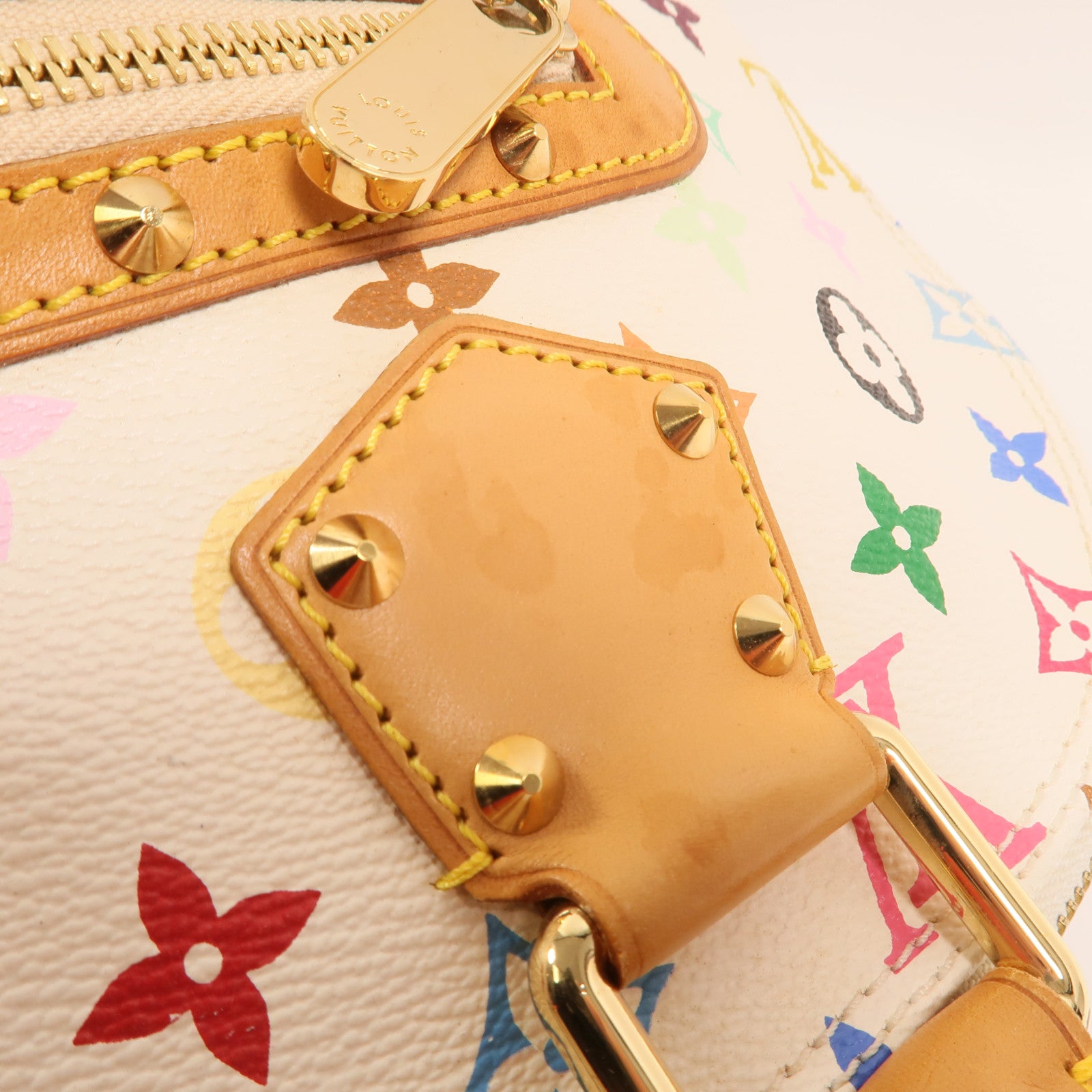 LOUIS VUITTON Monogram Multicolore Alma PM金扣手挽袋