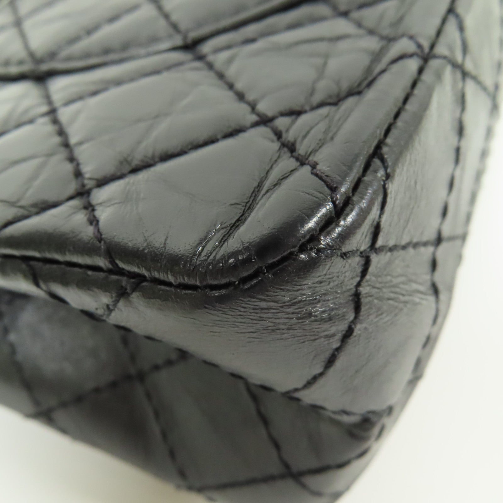 CHANEL 牛皮皮革2.55鏈帶肩背袋