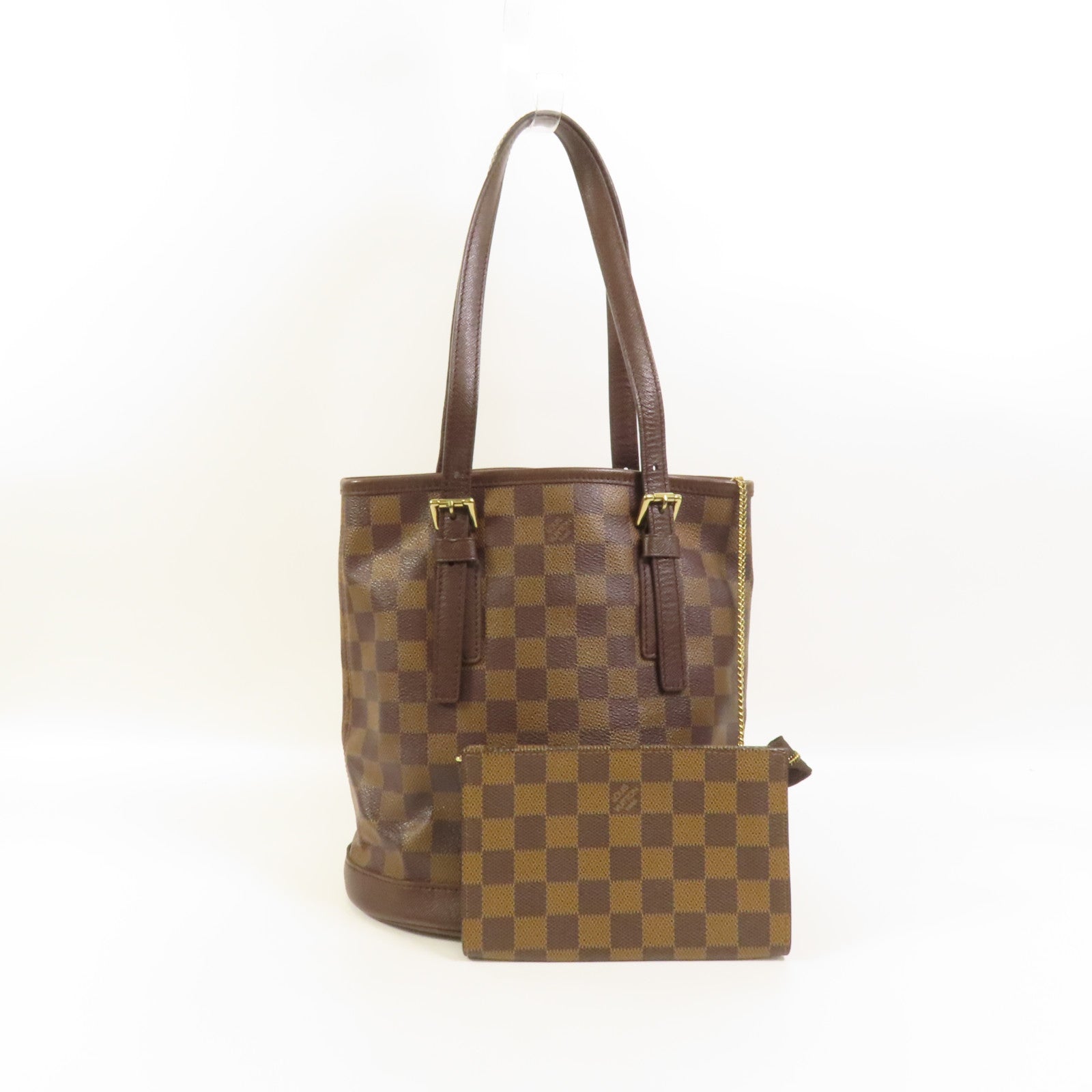 LOUIS VUITTON Damier Marais金扣肩背袋
