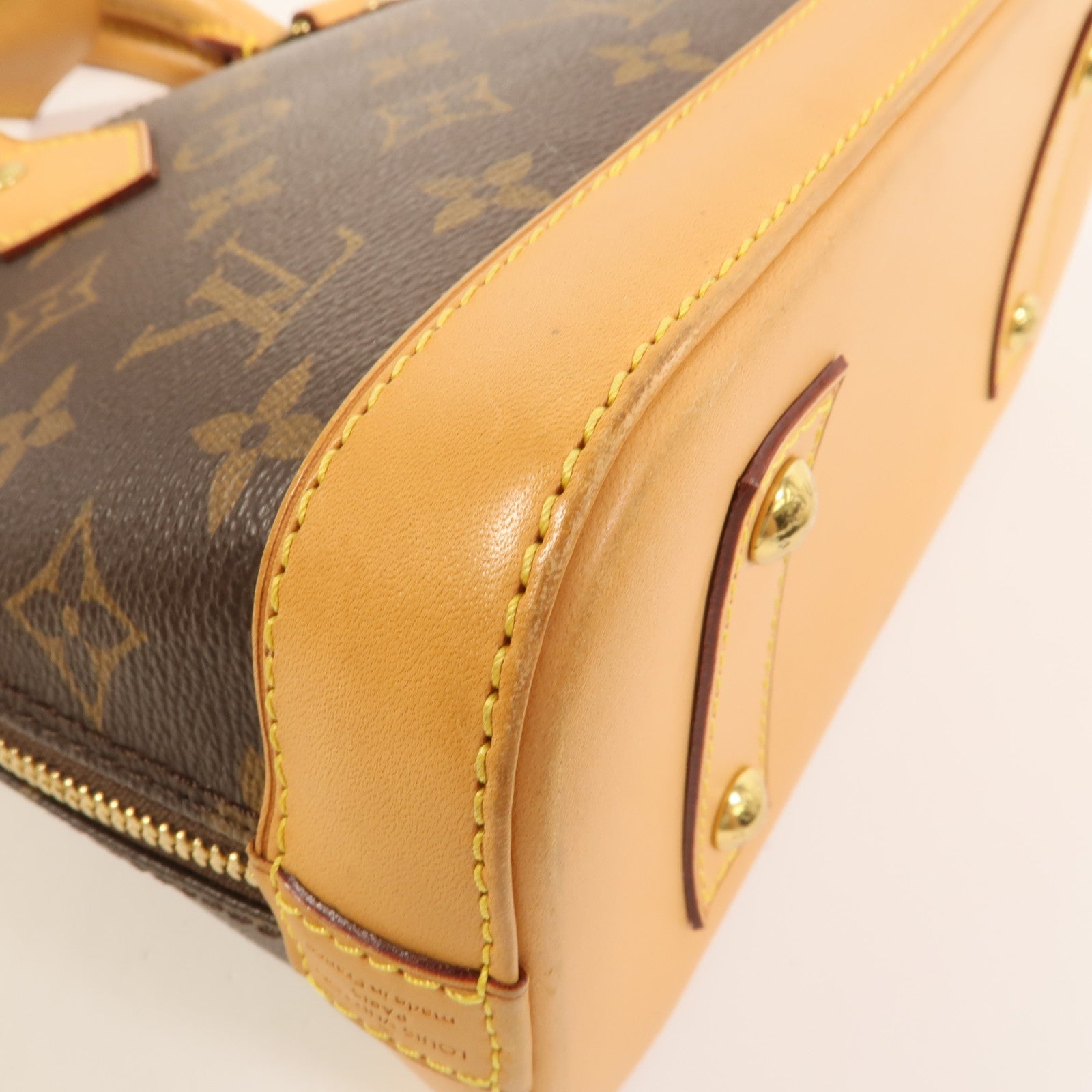 LOUIS VUITTON Monogram Alma BB金扣手挽肩背兩用袋
