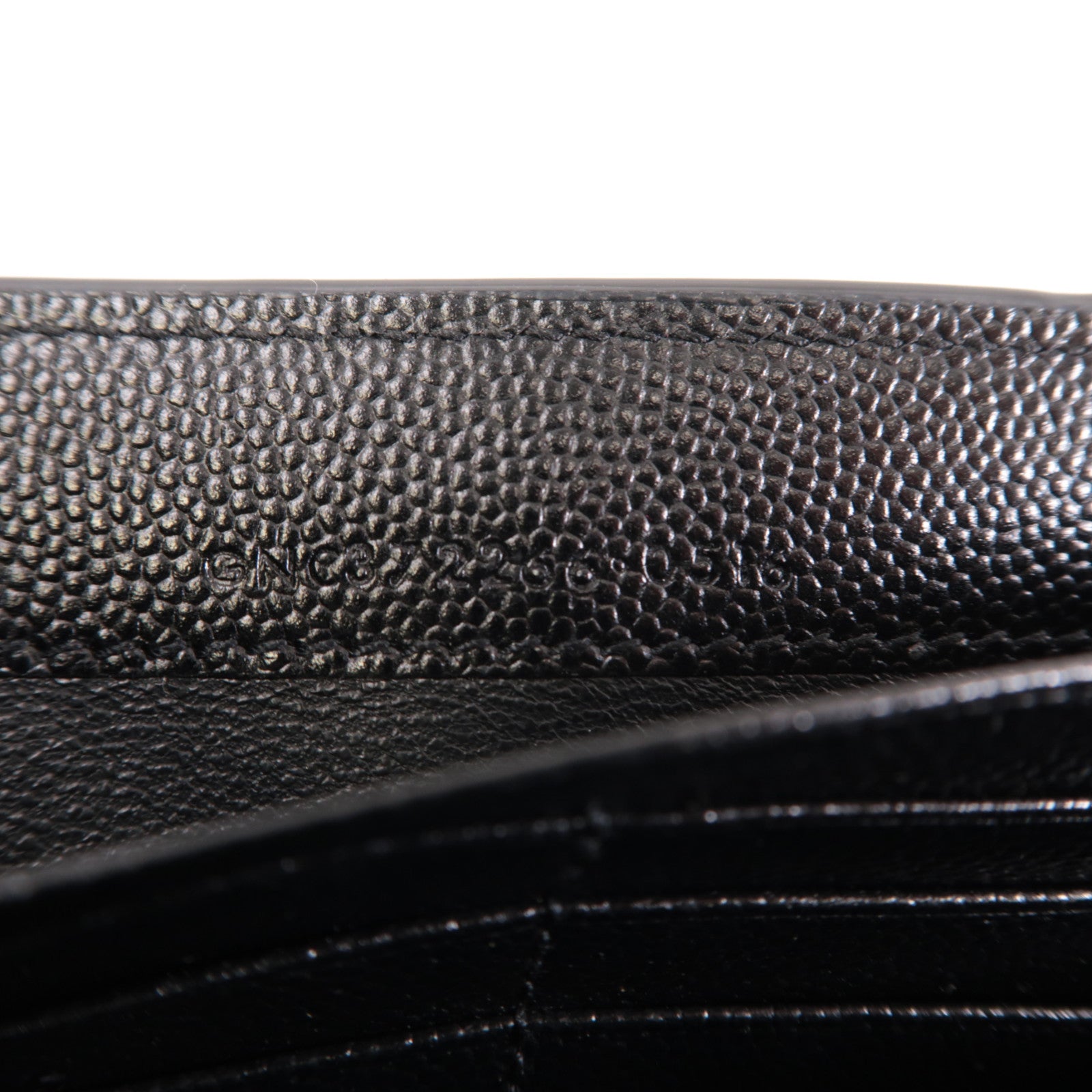 SAINT LAURENT 牛皮皮革Long Wallet金扣長錢包黑色