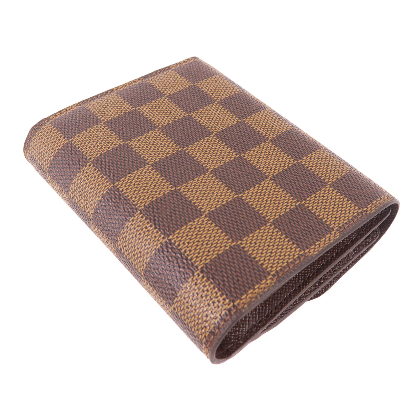 LOUIS VUITTON LV GHW Joey Wallet N60034 Damier Brown