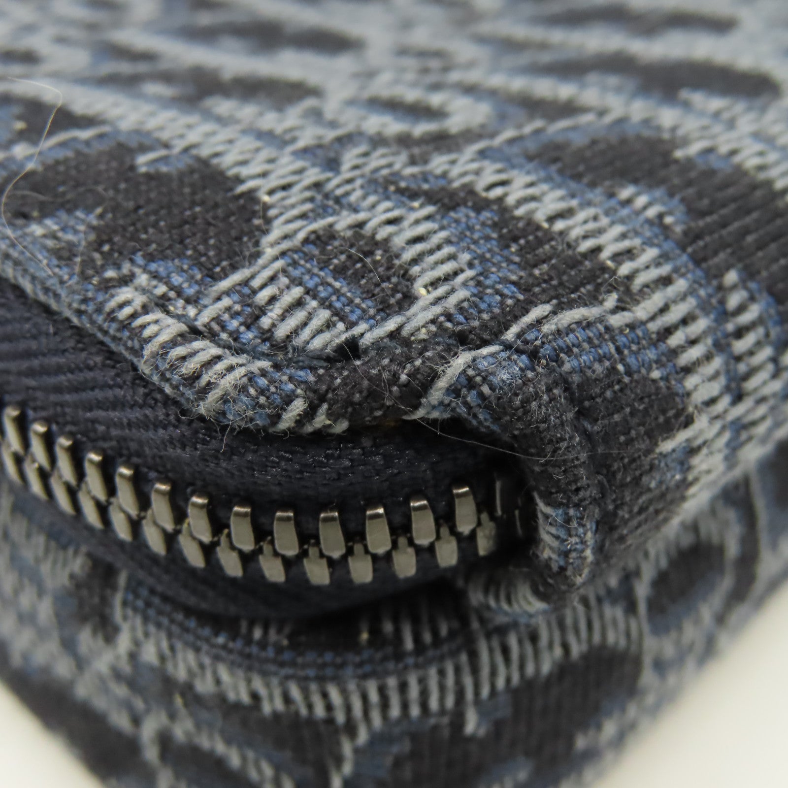 Dior 【激減優惠】帆布Oblique Jacquard Shoulder Bag肩背袋寶藍色