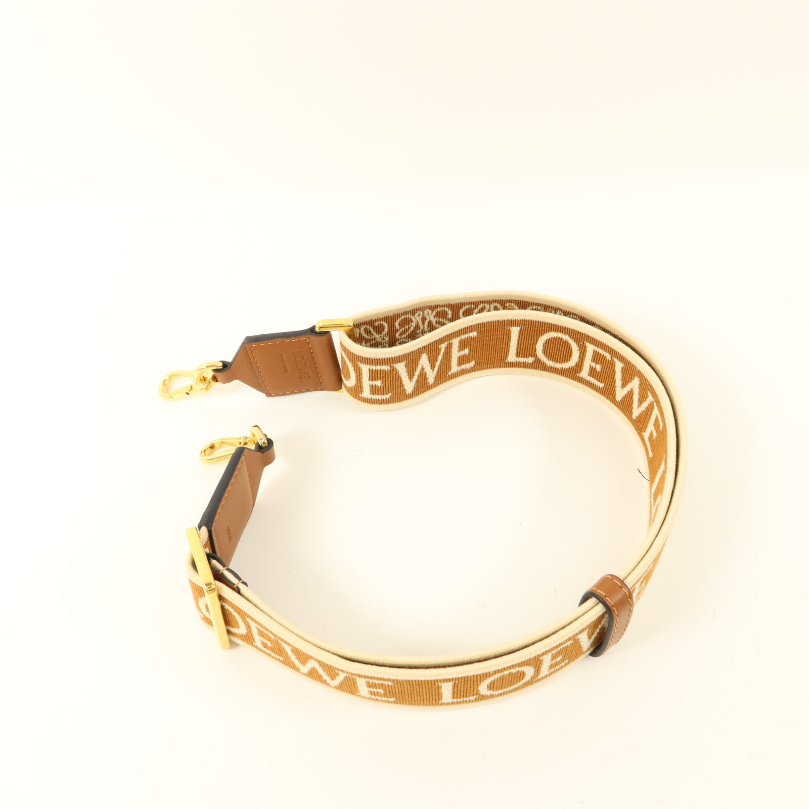LOEWE 帆布/牛皮皮革Shoulder Strap肩帶