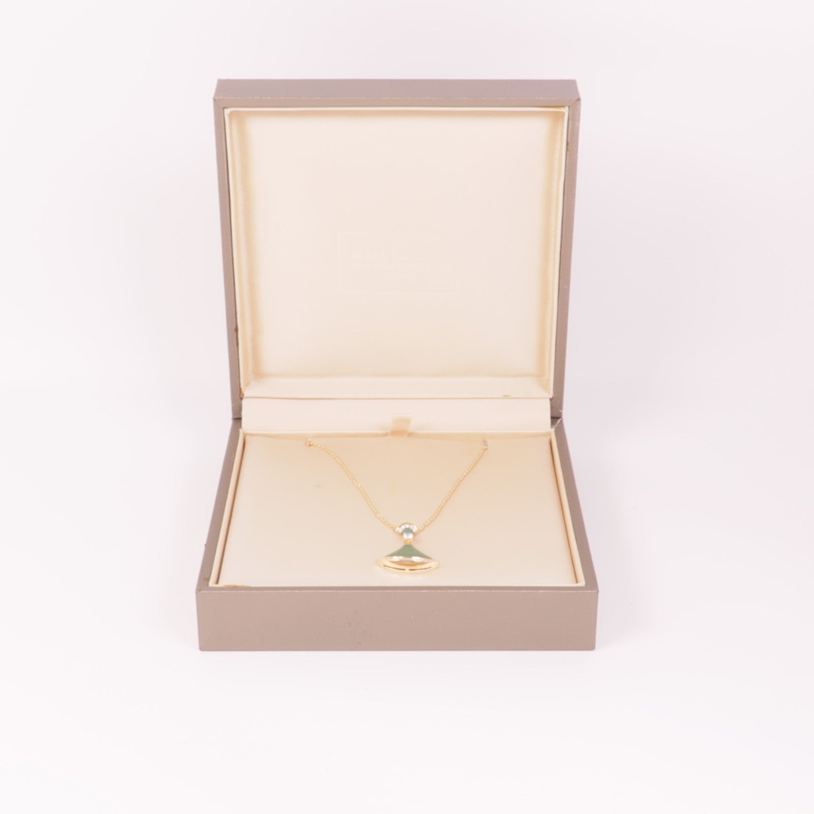 BVLGARI 18K玫瑰金Divas' Dream Necklace孔雀石/鑽石項鍊