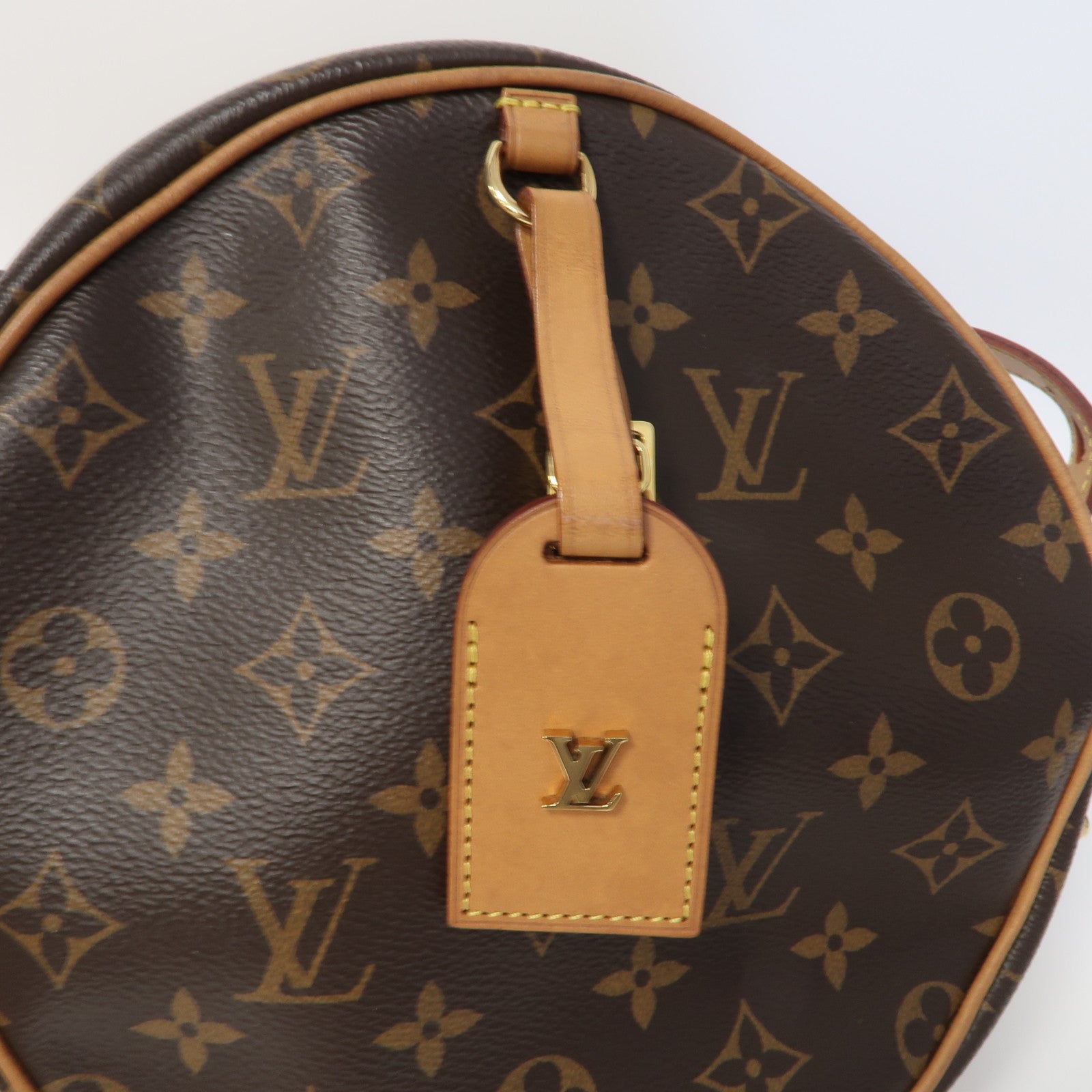 LOUIS VUITTON Monogram Boite Chapeau Souple金扣肩背袋啡色