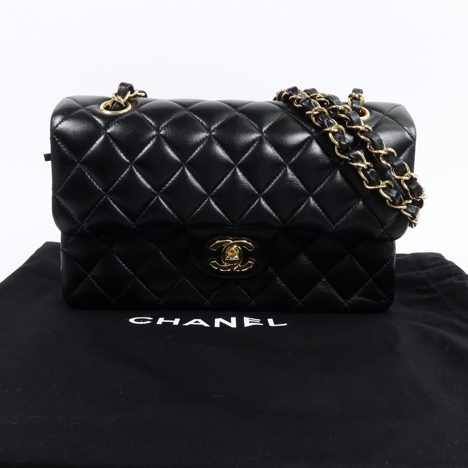 CHANEL 羊皮皮革Classic 23鏈帶肩背袋