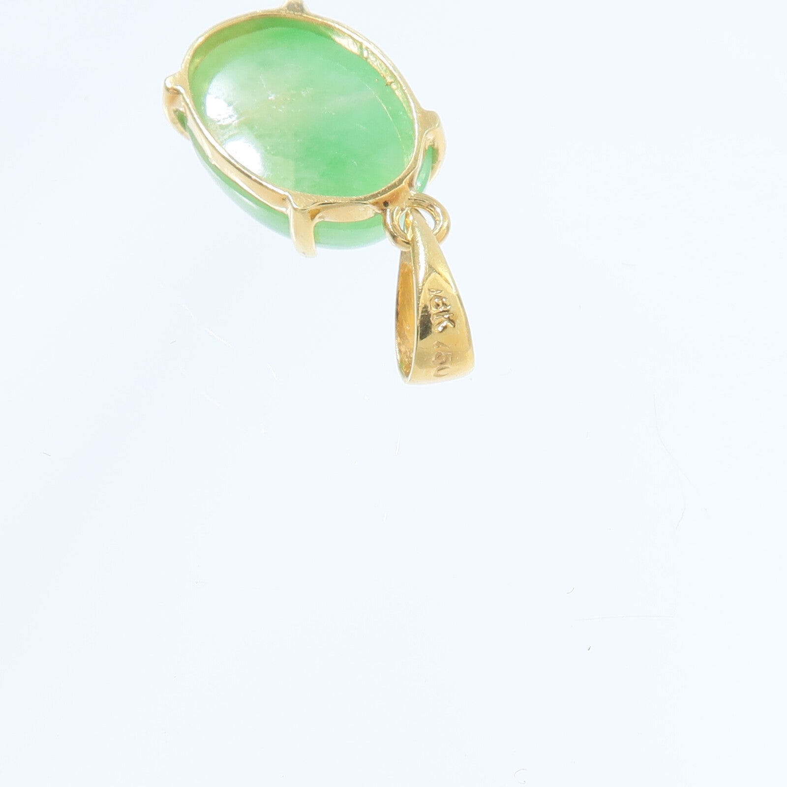 JEWELRY 18K黃金Jade Pendant Top翡翠吊墜