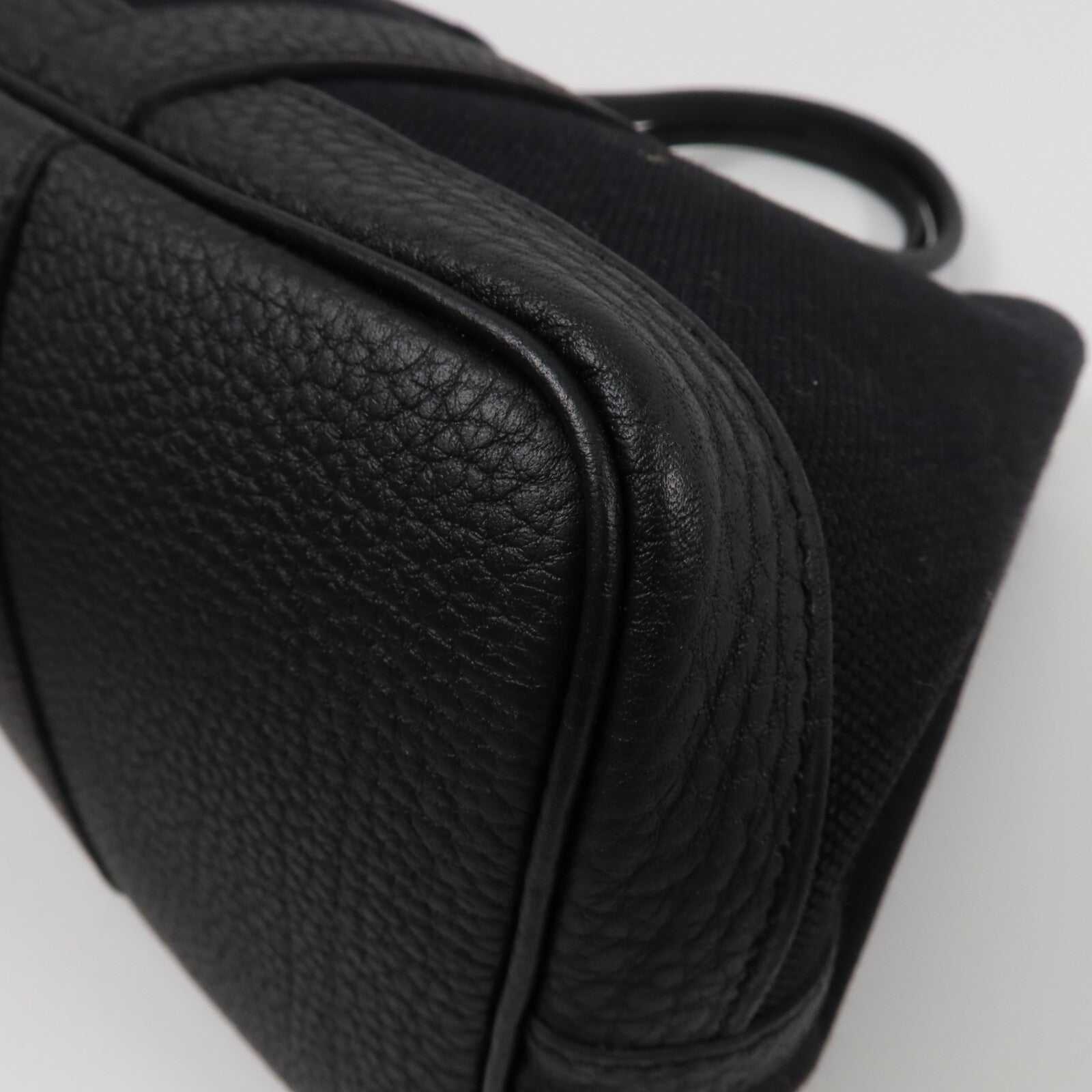HERMES 帆布Garden Party TPM手挽袋Noir