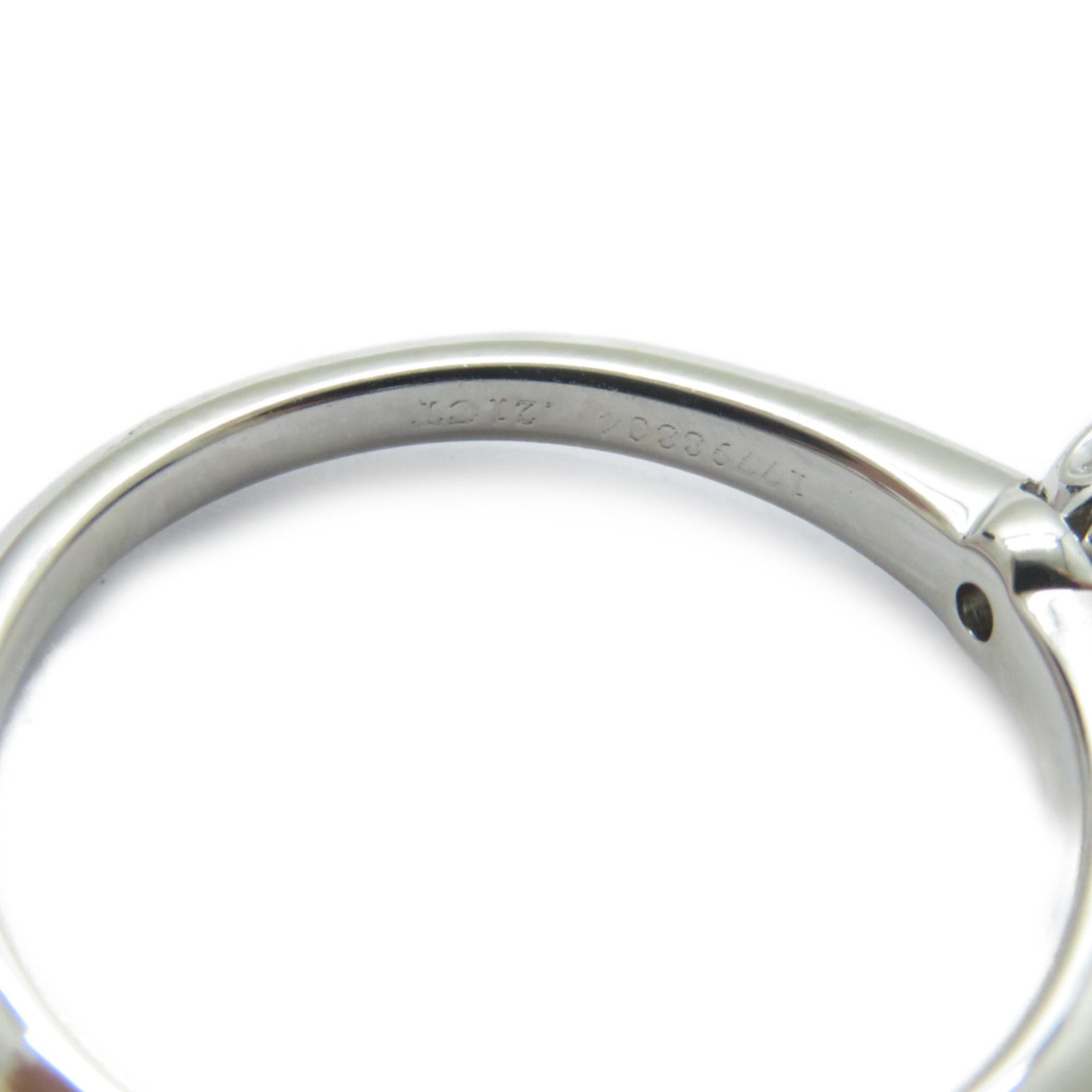 TIFFANY＆CO 950鉑金Solitaire Diamond Ring鑽石戒指US#6