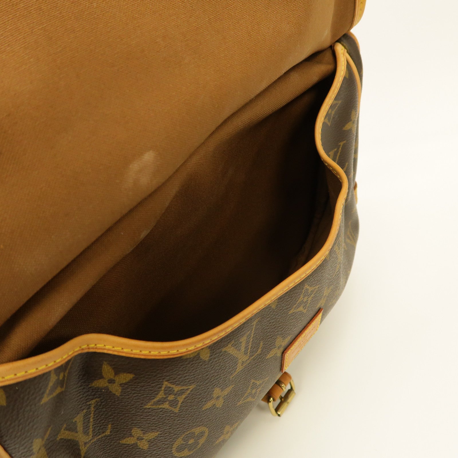LOUIS VUITTON 【激減優惠】Monogram Saumur 30金扣肩背袋啡色