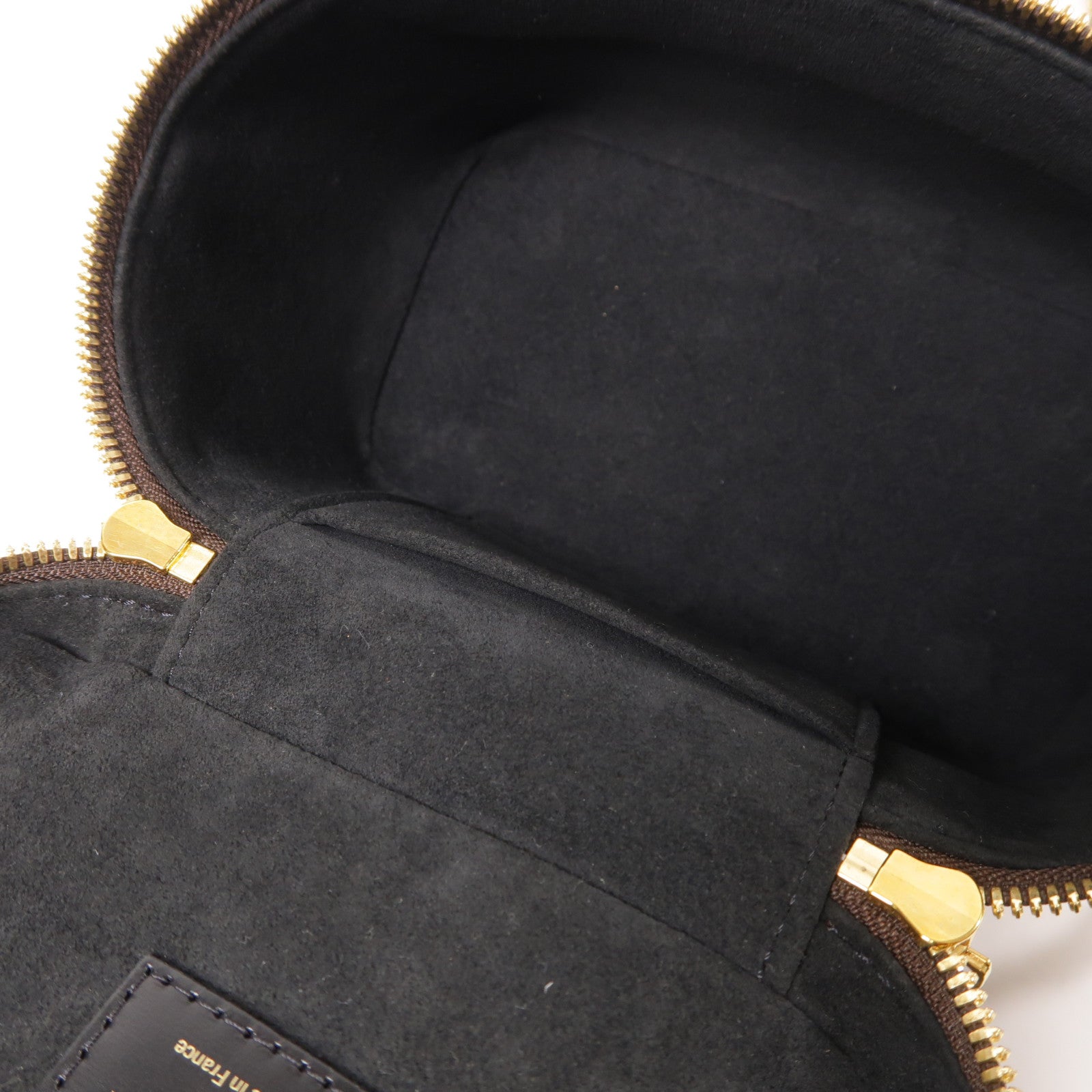 LOUIS VUITTON Monogram Reverse Vanity PM金扣手挽肩背兩用袋棕色