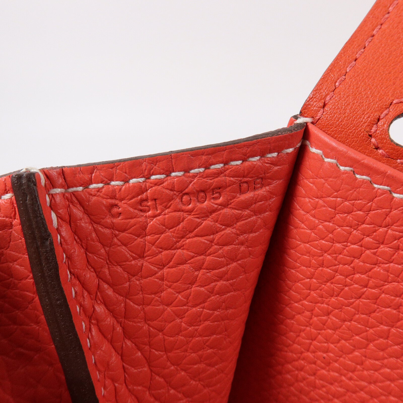 HERMES Clemence皮革Halzan 31手挽肩背兩用袋Rose Jaipur/Capucine