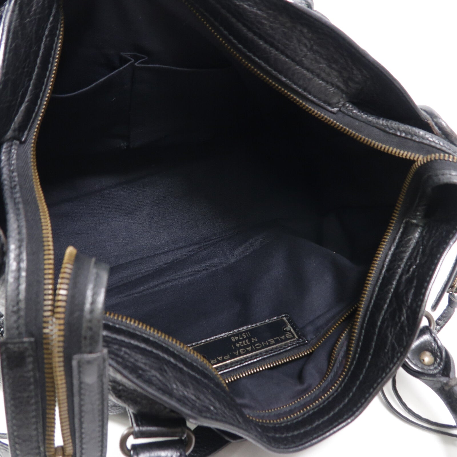 BALENCIAGA 羊皮皮革City手挽肩背兩用袋