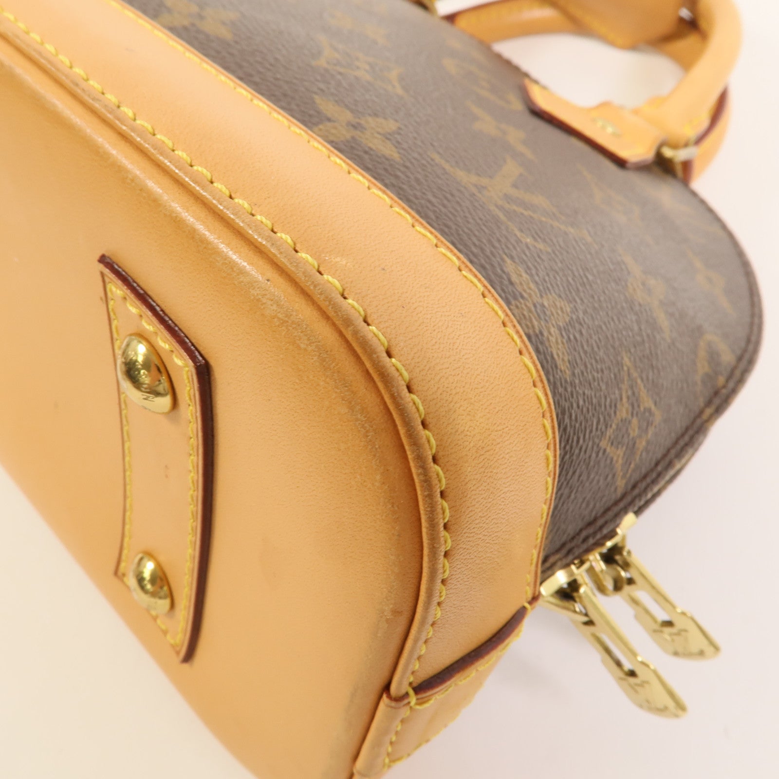LOUIS VUITTON Monogram Alma BB金扣手挽肩背兩用袋