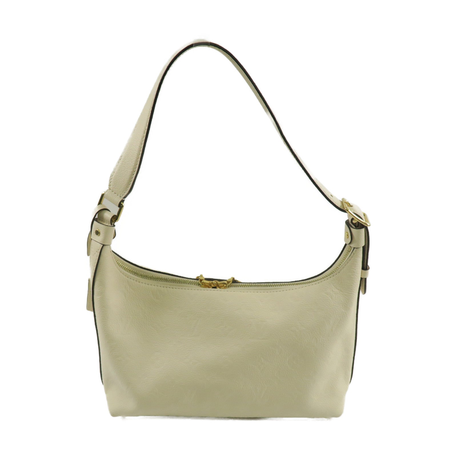 LOUIS VUITTON Monogram Empreinte Sac Sport Handbag金扣肩背袋米色