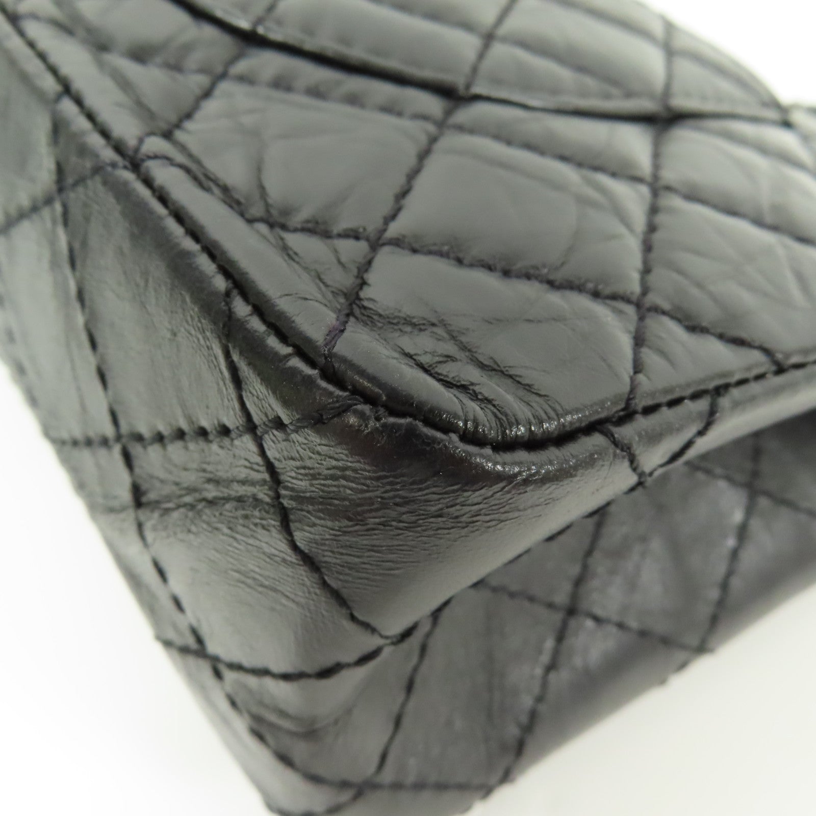 CHANEL 牛皮皮革2.55鏈帶肩背袋