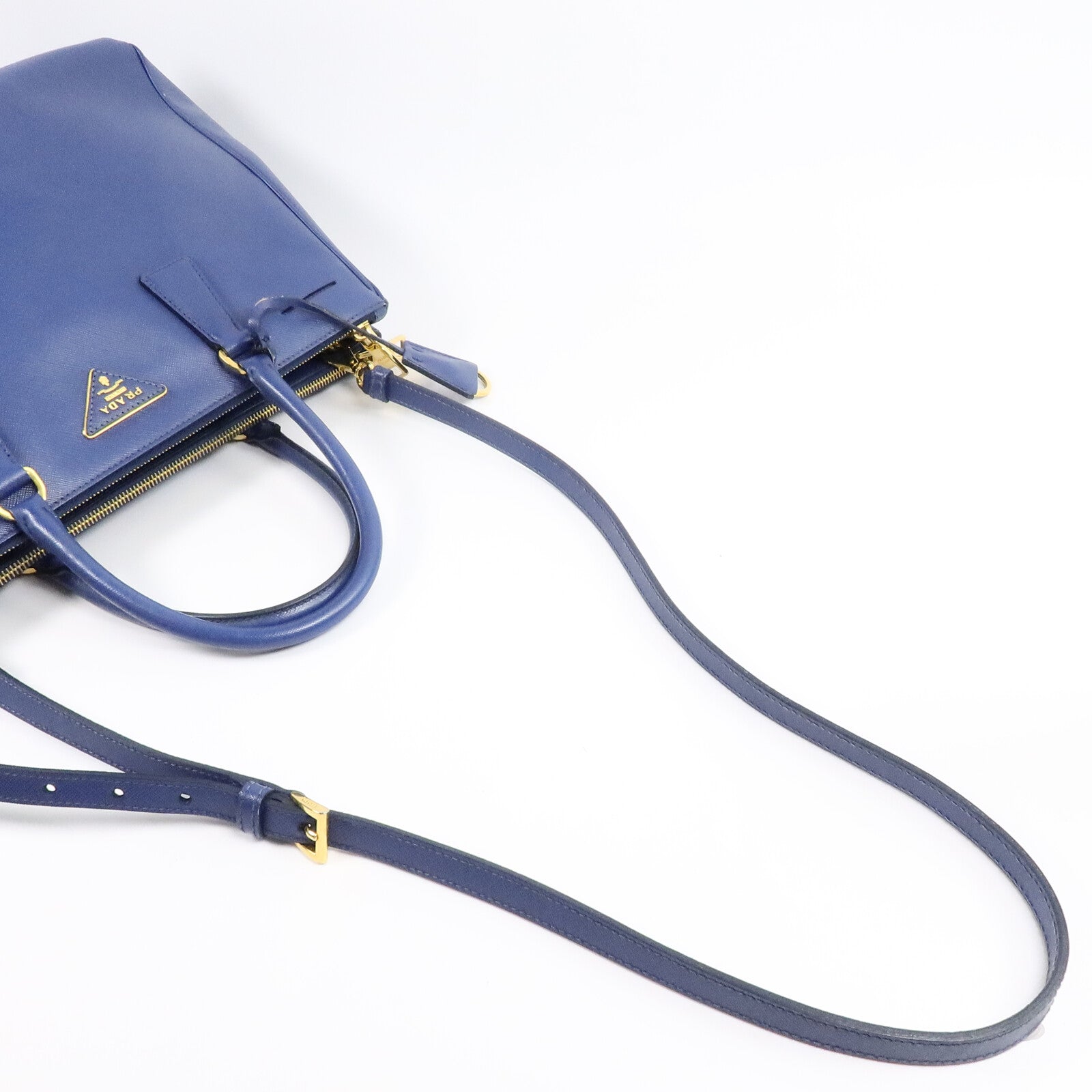 PRADA 牛皮皮革Galleria Bag手挽肩背兩用袋