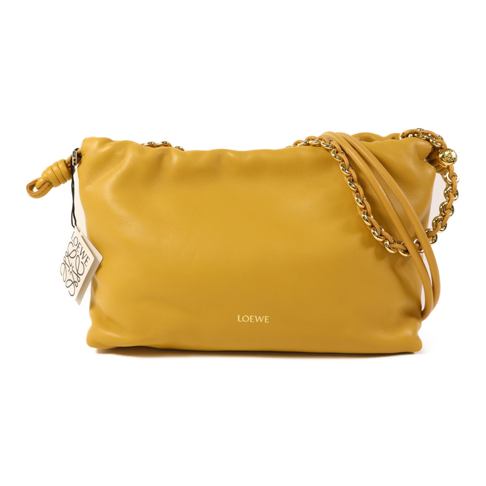 LOEWE 【激減優惠】羊皮皮革Medium Flamenco Purse金扣肩背袋