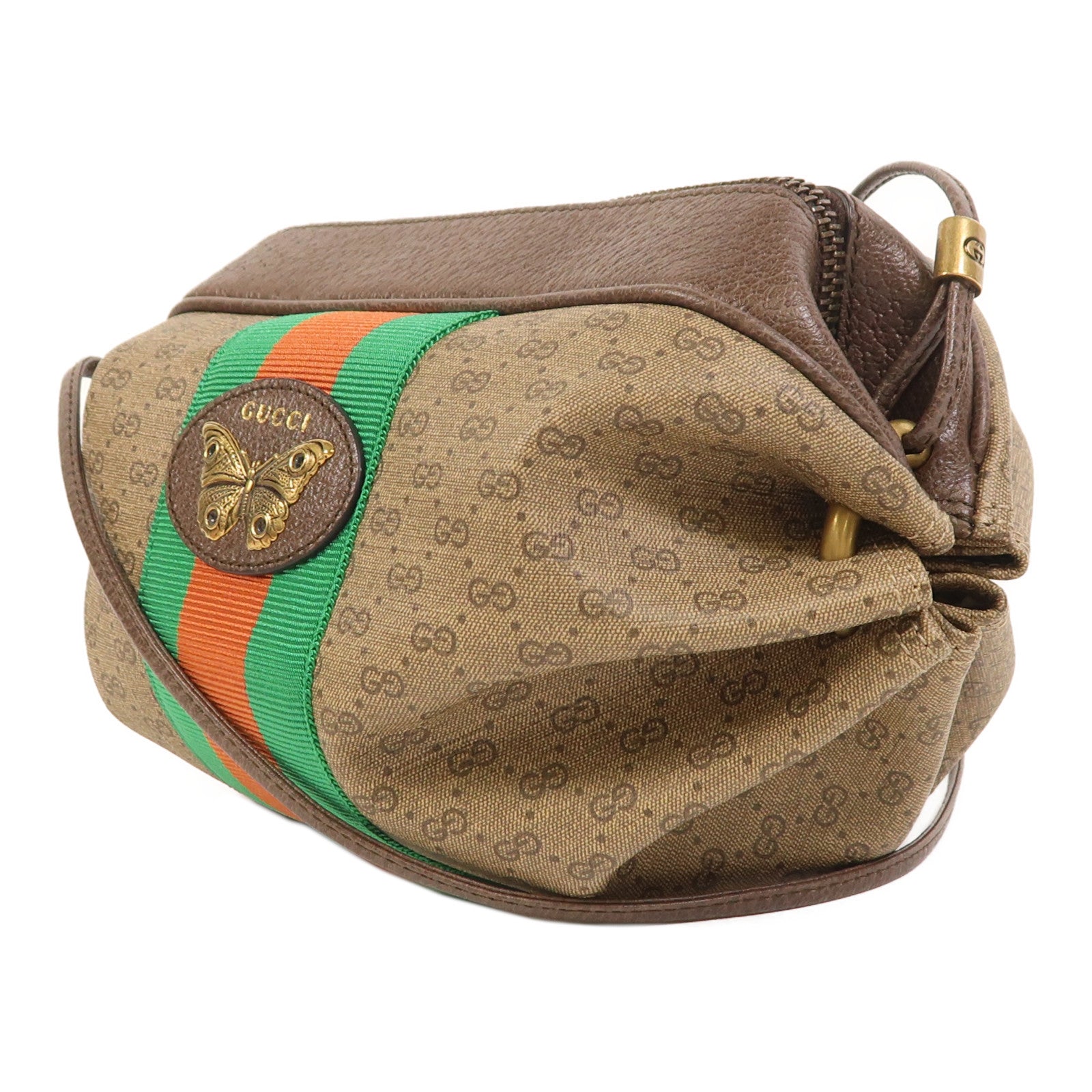 GUCCI 塗層帆布New Candy金扣肩背袋