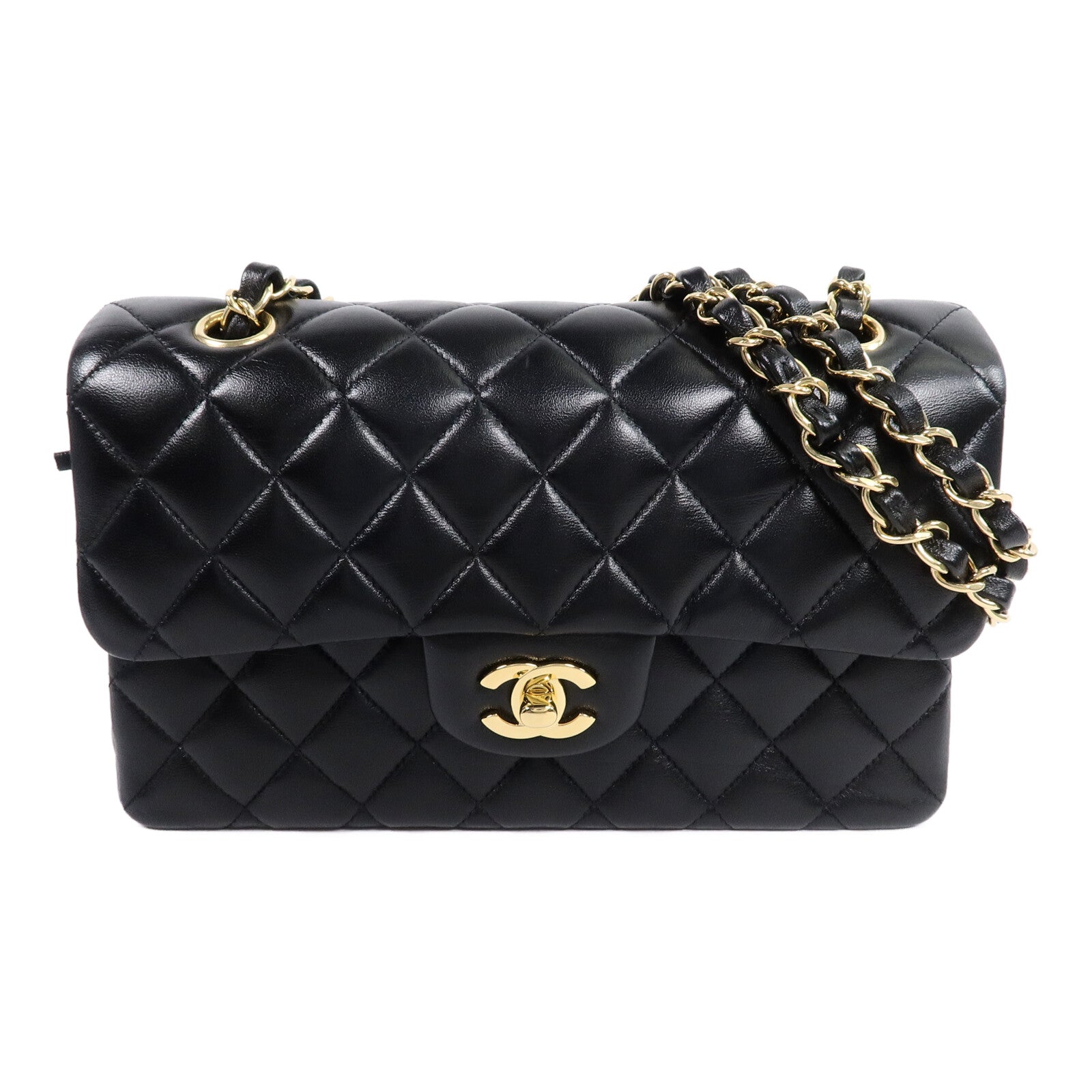 CHANEL 羊皮皮革Classic 23鏈帶肩背袋