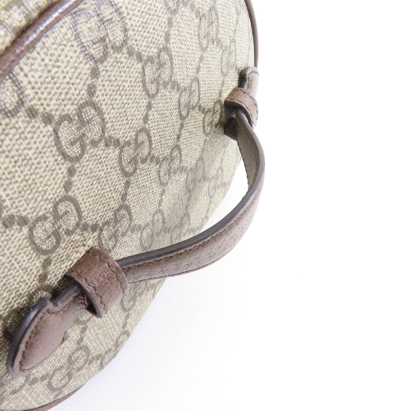 GUCCI 塗層帆布Ophidia Cosmetic Case金扣化妝袋啡色