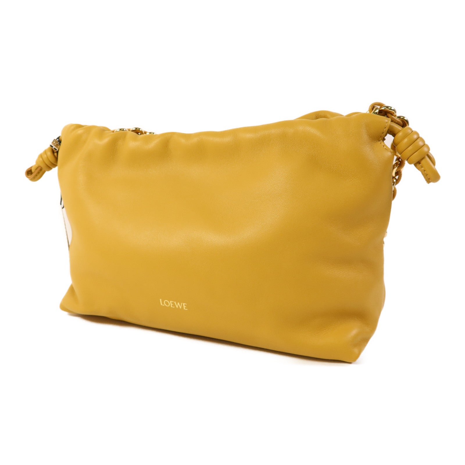 LOEWE 【激減優惠】羊皮皮革Medium Flamenco Purse金扣肩背袋